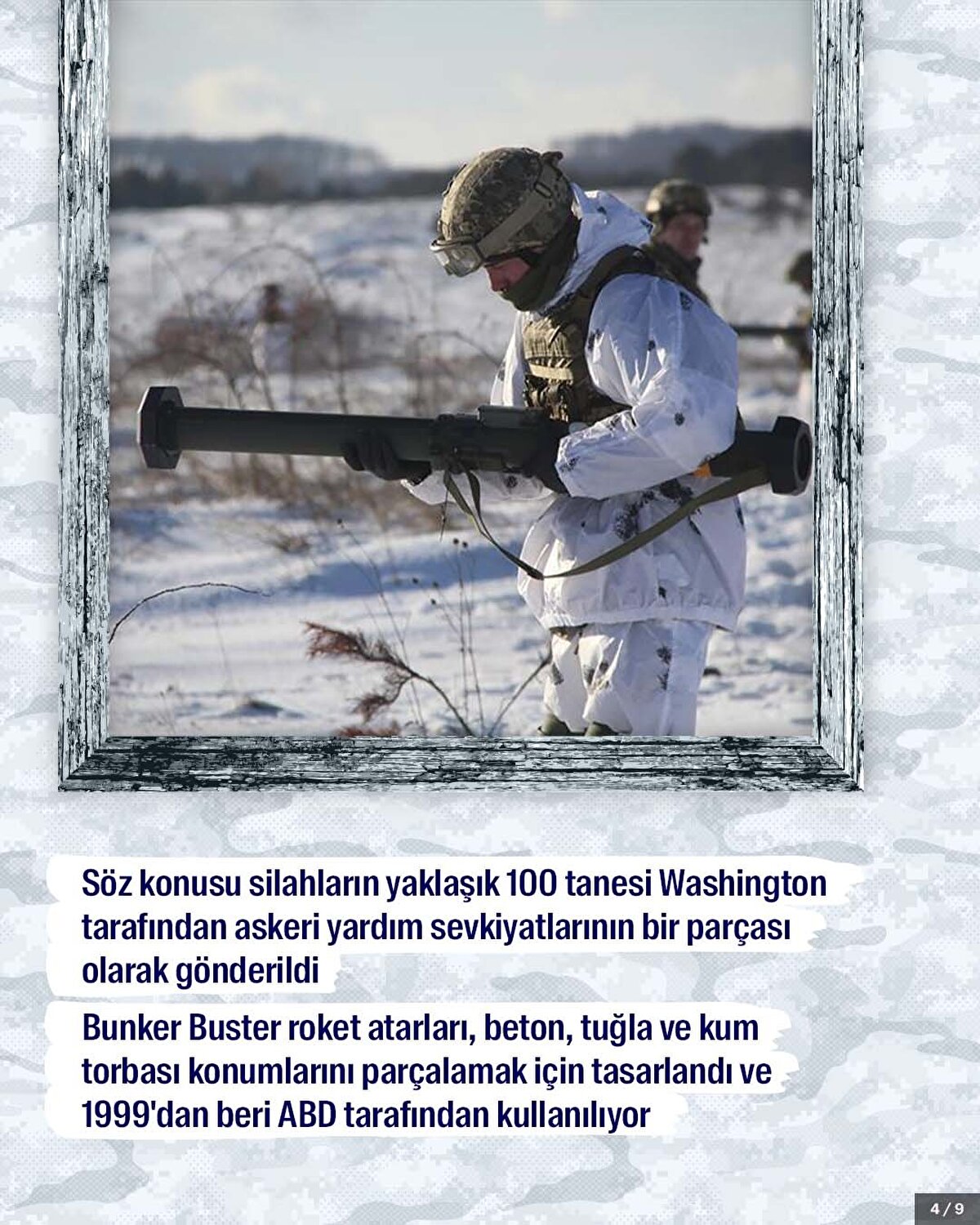 Söz konusu silahların yaklaşık 100 tanesi Washington tarafından askeri yardım sevkiyatlarının bir parçası olarak gönderildi