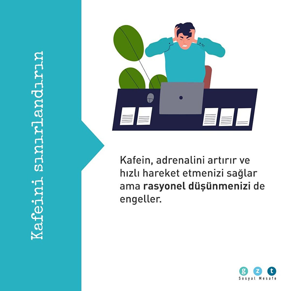 Kafeinli i&#231;ecekler adrenalin salınımını tetikler, bu da rasyonel d&#252;ş&#252;nmek yerine hızlı tepki vermeye yol a&#231;ar. Mekanizma, bir ayıdan ka&#231;arken işinizi g&#246;rse de iş yaparken durumu k&#246;t&#252;leştirebilir 
