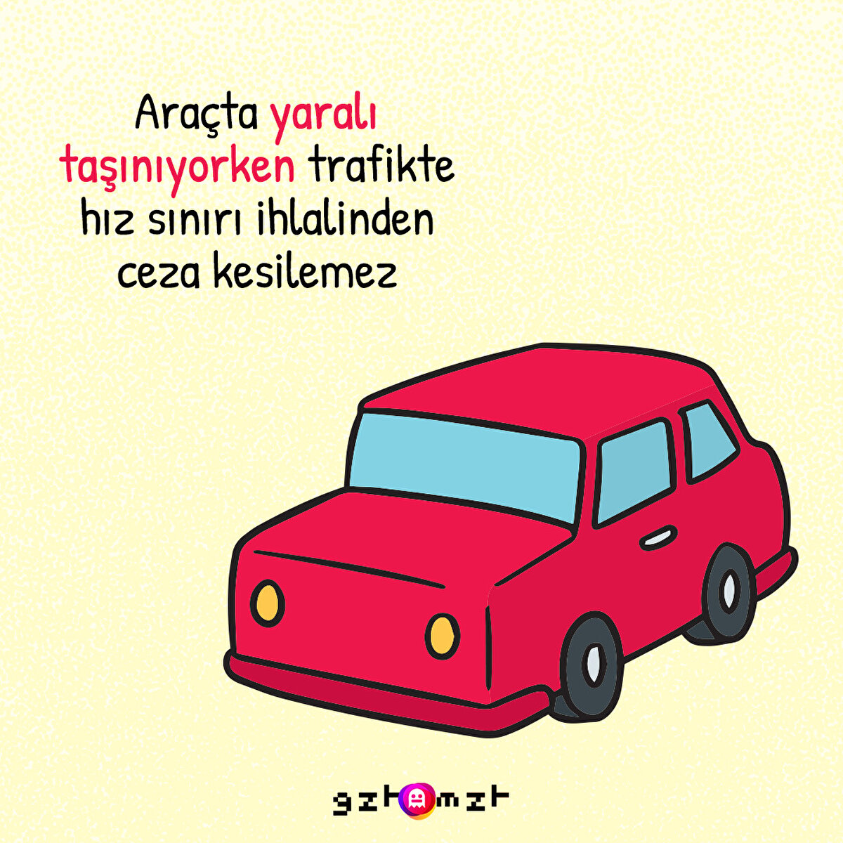 Araçta yaralı taşınıyorken trafikte hız sınırı ihlalinden ceza kesilemez