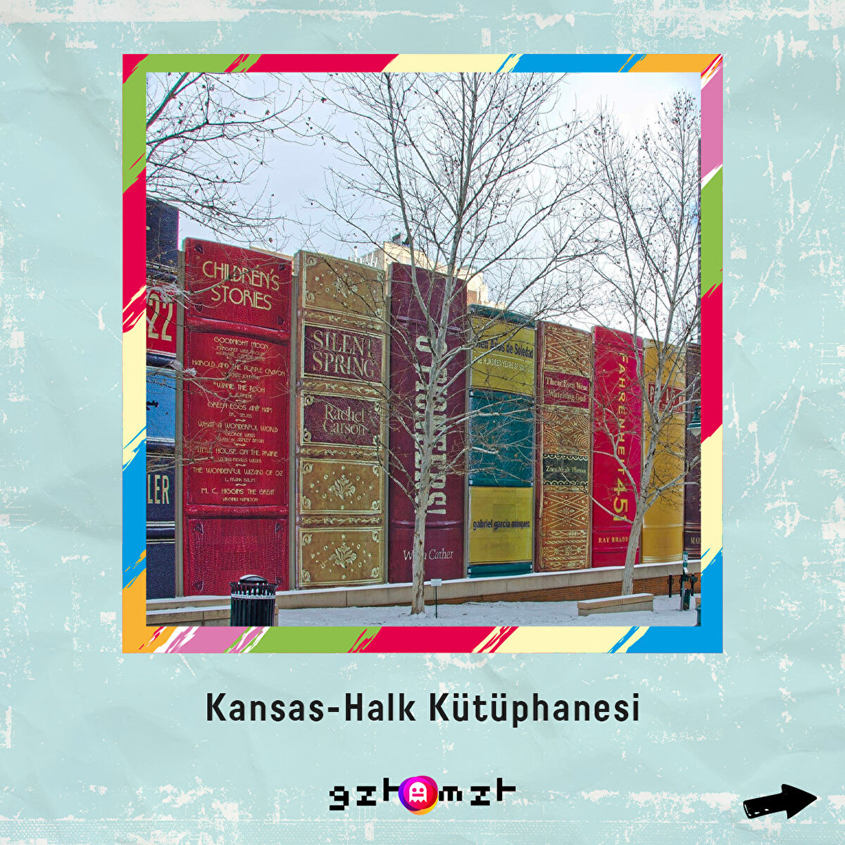 Kütüphane için ilginç bir tasarım olmuş