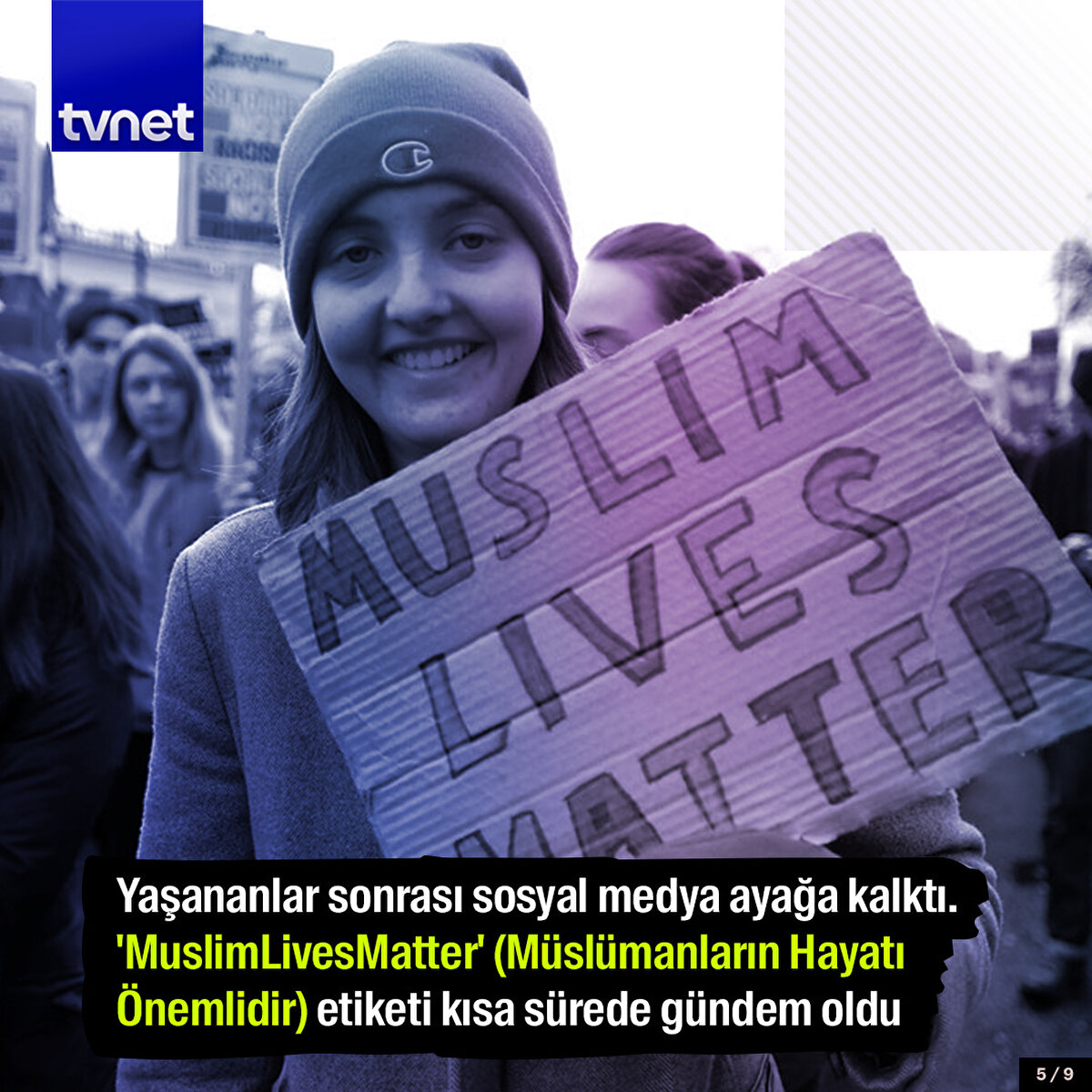 Yaşananlar sonrası sosyal medya ayağa kalktı. 'MuslimLivesMatter' (Müslümanların Hayatı Önemlidir) etiketi kısa sürede gündem oldu.