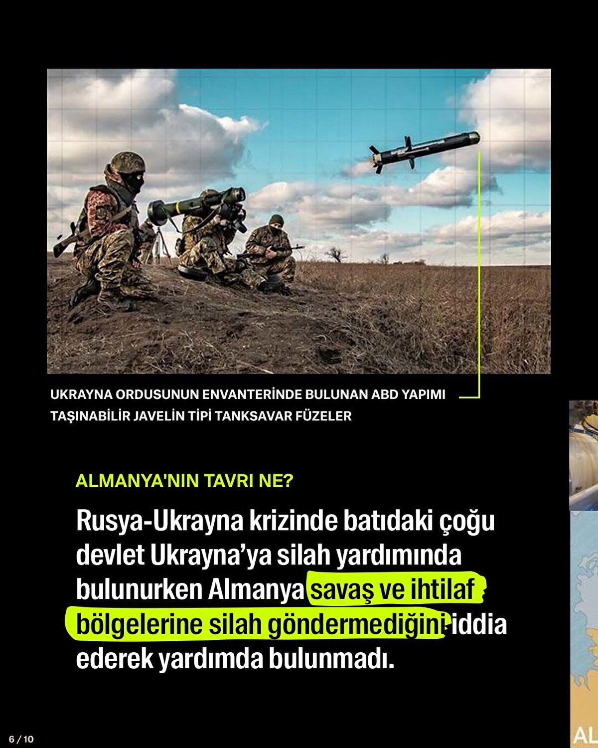 Rusya-Ukrayna krizinde batıdaki çoğu devlet Ukrayna’ya silah yardımında bulunurken Almanya savaş ve ihtilaf bölgelerine silah göndermediğini iddia ederek yardımda bulunmadı.