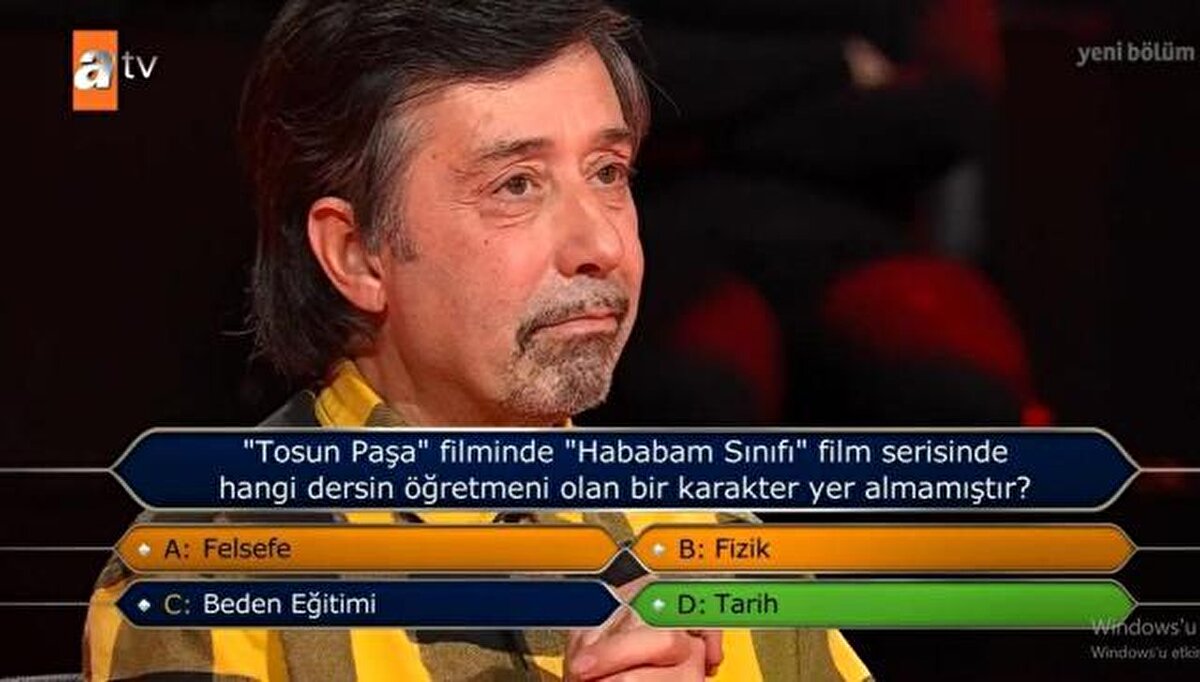 Kenan İmirzalıoğlu'nun sunduğu yarışma programıyla yeniden ortaya çıkan 60 yaşındaki Osman Cavcı, son haliyle herkesi şaşırttı. Ancak Cavcı'ya yöneltilen bir soru seyircileri daha fazla dumura uğrattı.<br><br><br>