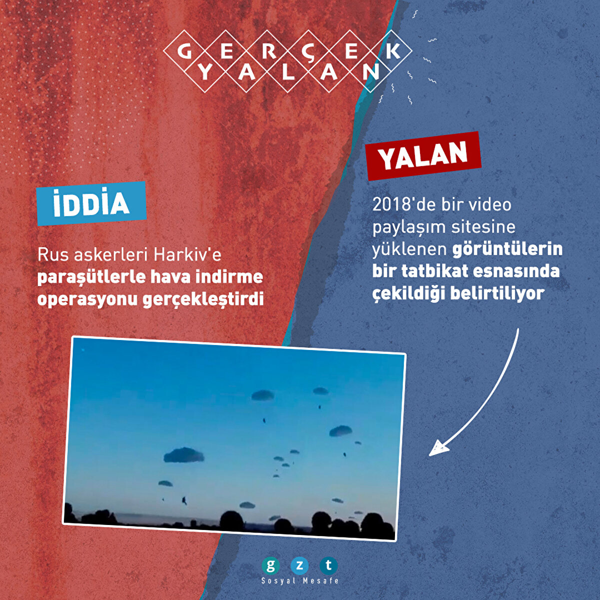 2018'de bir video paylaşım sitesine yüklenen görüntülerin bir tatbikat esnasında çekildiği belirtiliyor