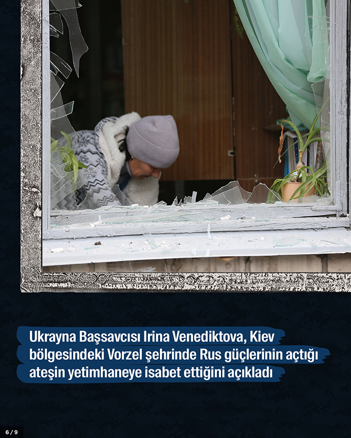 Ukrayna Başsavcısı Irina Venediktova, Kiev bölgesindeki Vorzel şehrinde Rus güçlerinin açtığı ateşin yetimhaneye isabet ettiğini açıkladı