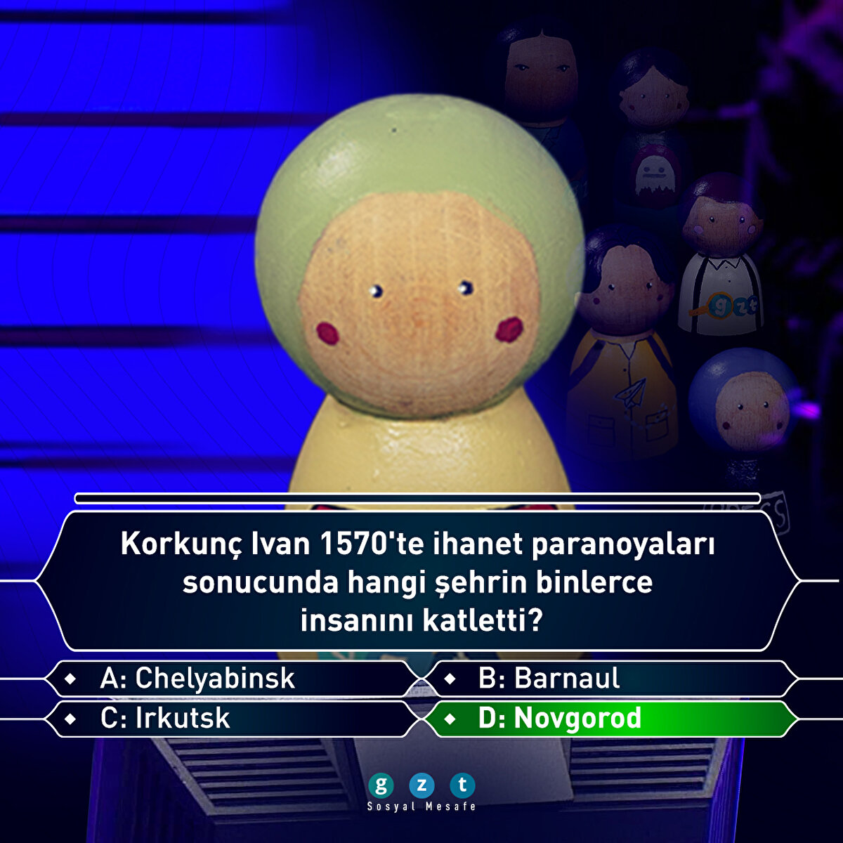 Korkunç Ivan 1570'te kendisine ihanet edecekleri paranoyasıyla Novgorod halkını katletti