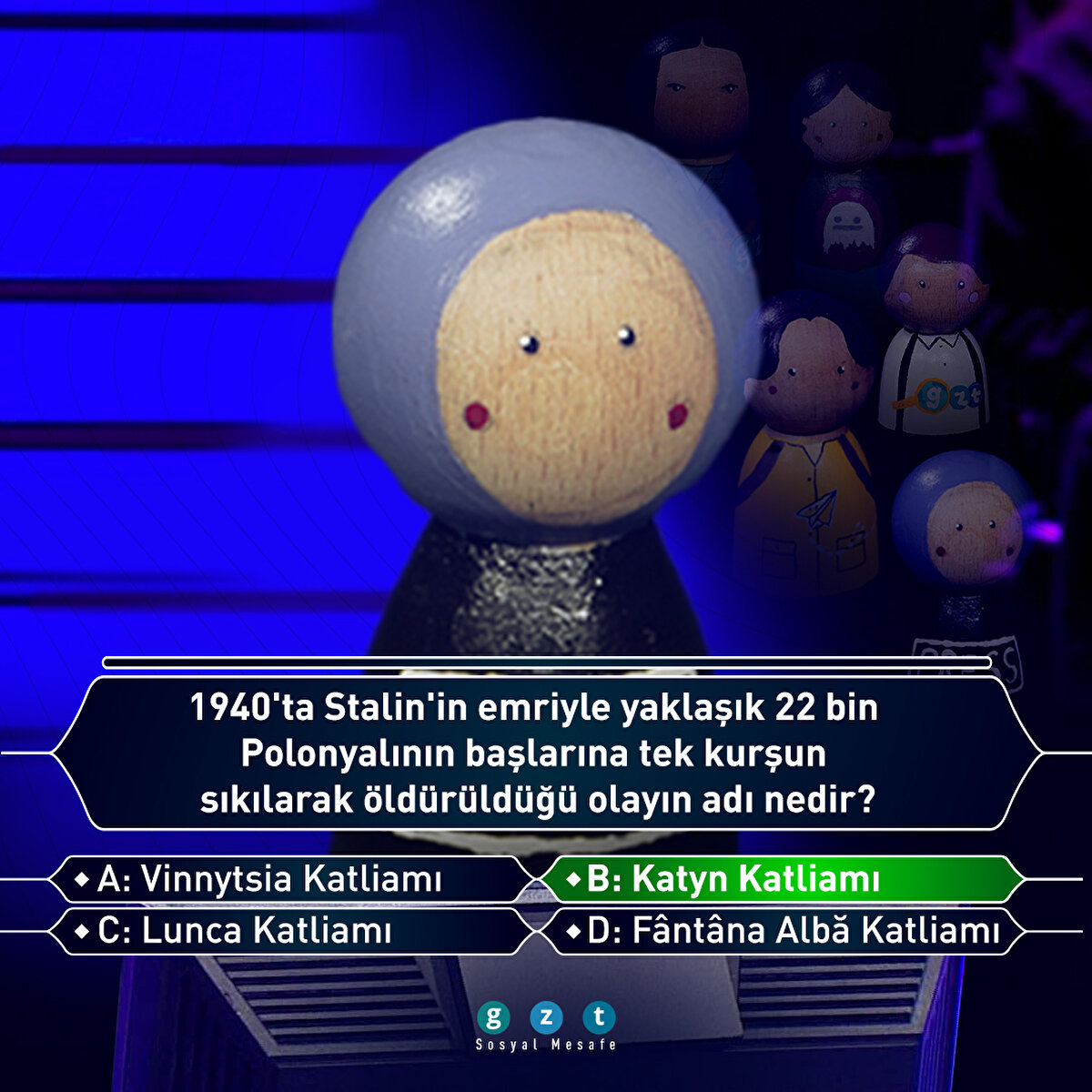 1940'ta Stalin'in emriyle yaklaşık 22 bin Polonyalının başlarına tek kurşun sıkılarak öldürüldüğü olayın adı Katyn Katliamı'ydı
