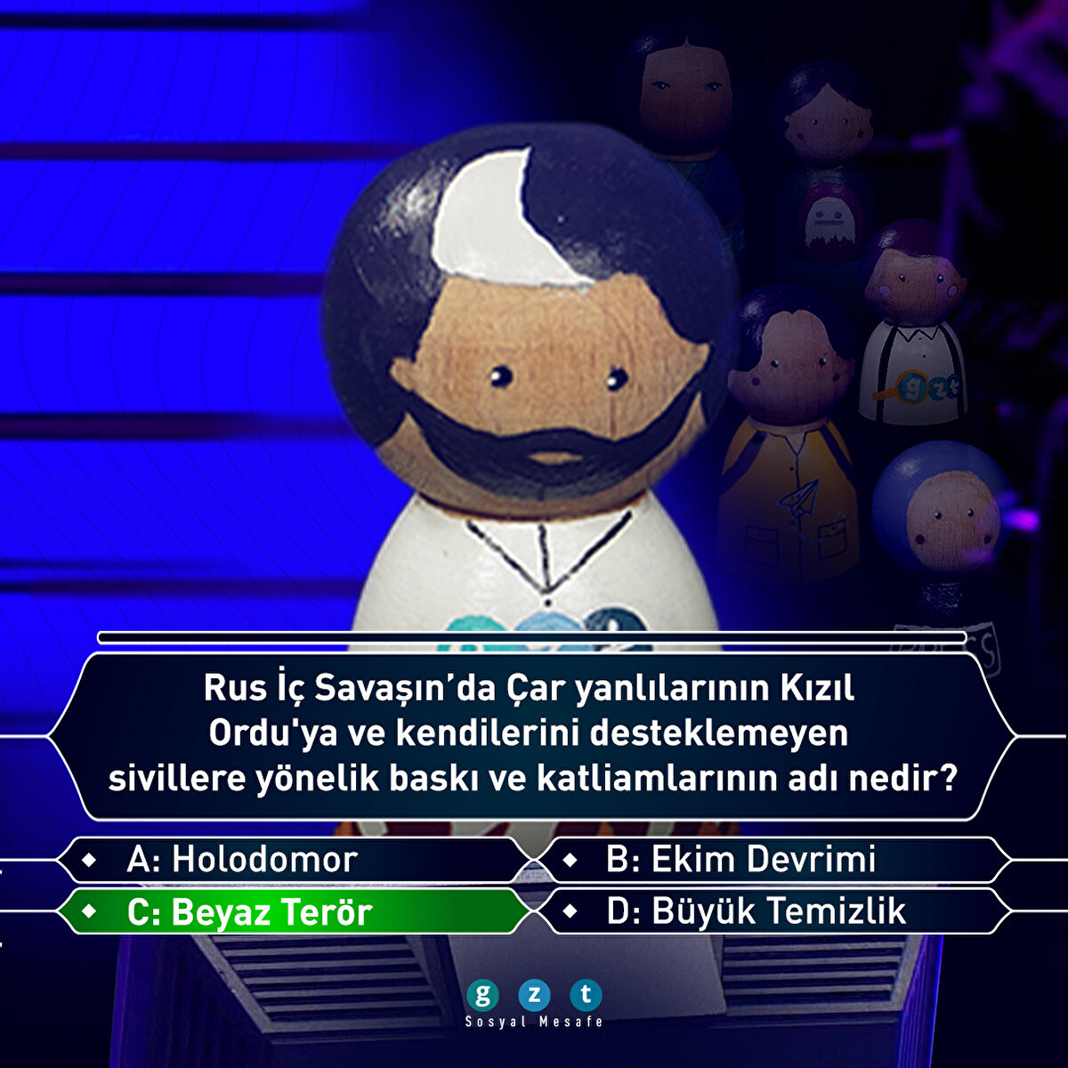 Rus İç Savaşı sırasında çar yanlılarının Kızıl Ordu'ya ve kendilerini desteklemeyen sivillere yönelik baskı ve katliamlarının ası Beyaz Terör'dü