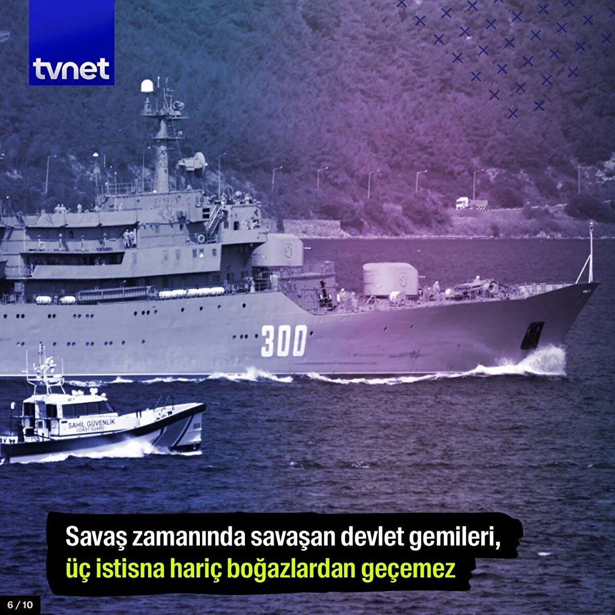 Savaş zamanında savaşan devlet gemileri, üç istisna hariç boğazlardan geçemez.