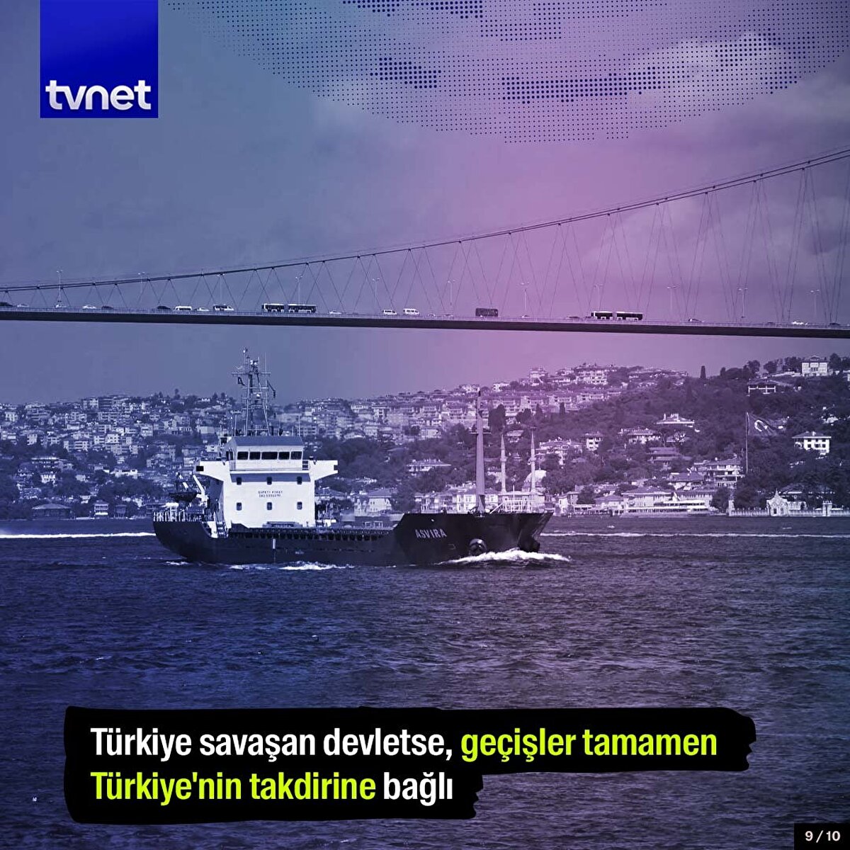 ürkiye savaşan devletse, geçişler tamamen Türkiye'nin takdirine bağlı.<br>