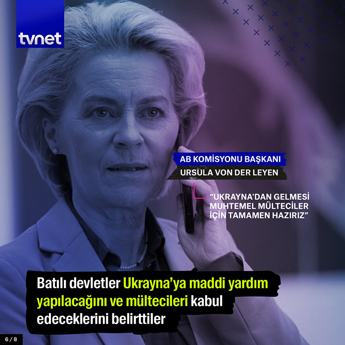 Batılı devletler Ukrayna’ya maddi yardım yapılacağını ve mültecileri kabul edeceklerini belirttiler