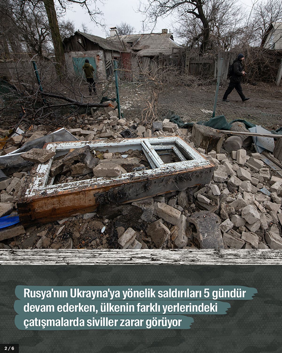 Rusya'nın Ukrayna'ya yönelik saldırıları 5 gündür devam ederken, ülkenin farklı yerlerindeki çatışmalarda siviller zarar görüyor.