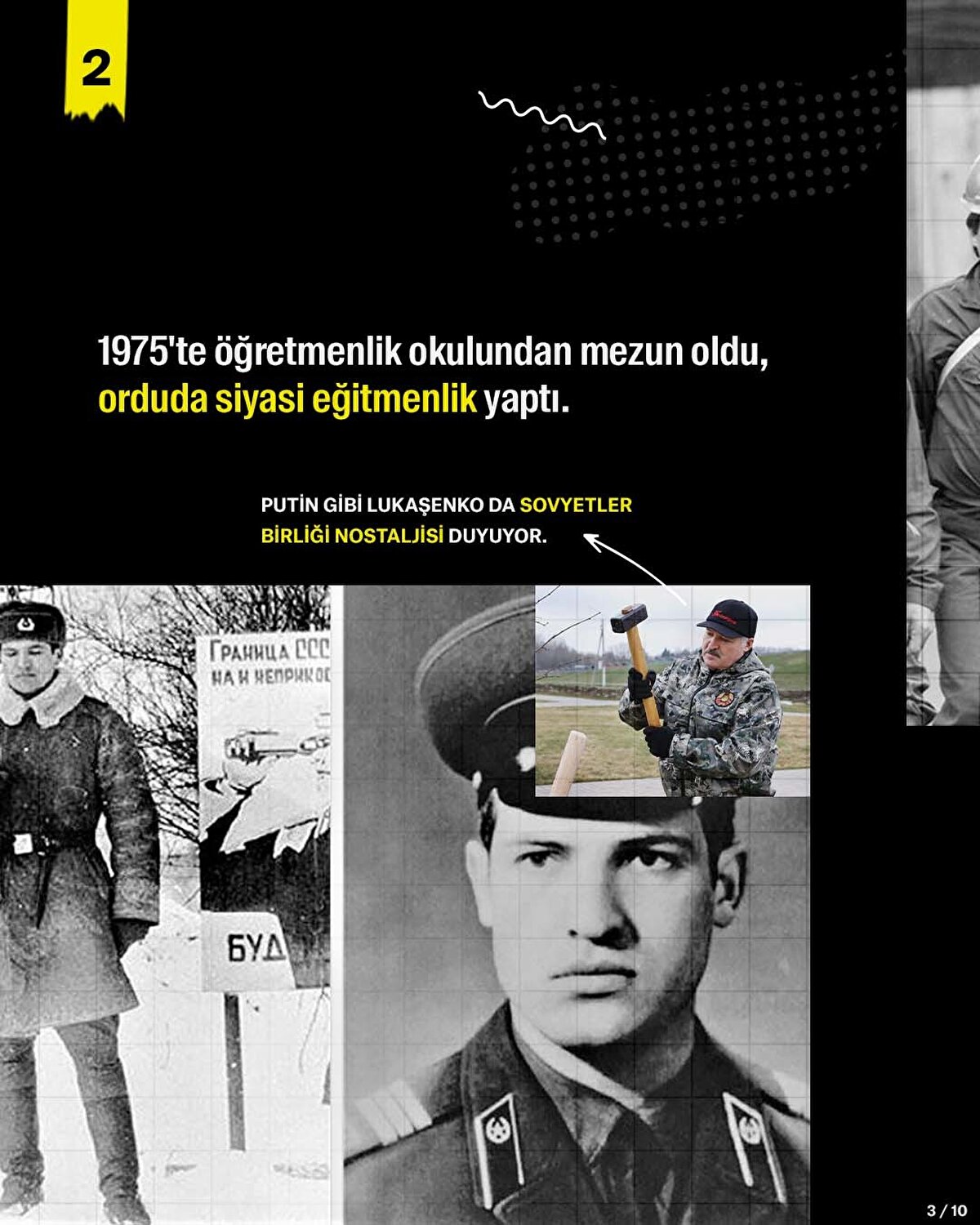 1975'te öğretmenlik okulundan mezun oldu, orduda siyasi eğitmenlik yaptı.