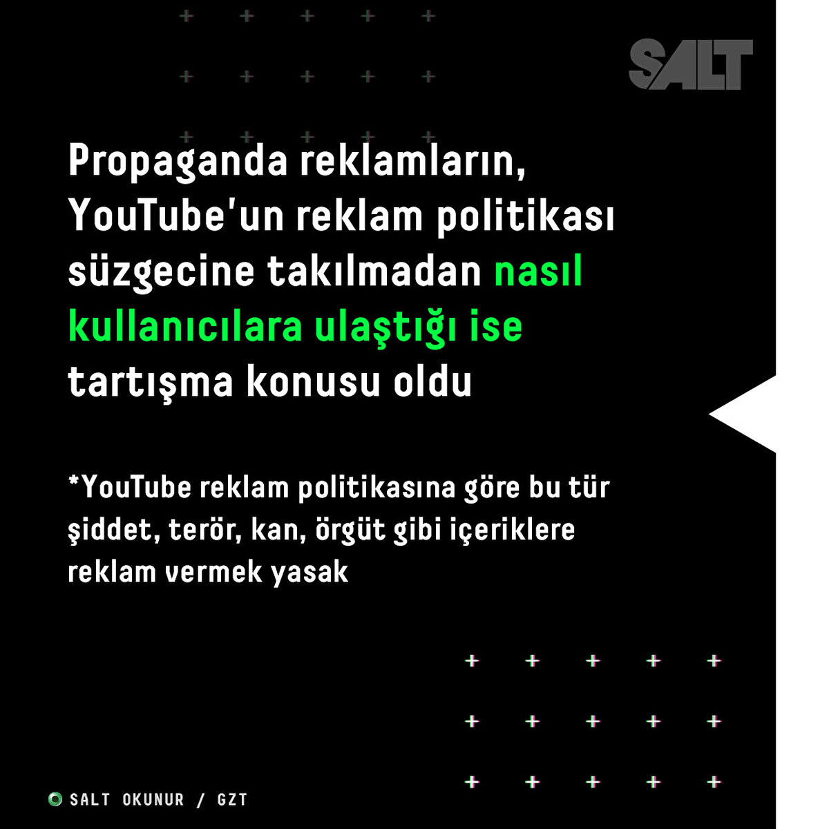 Propaganda reklamların, YouTube'un reklam politikası süzgecine takılmadan nasıl kullanıcılara ulaştığı ise tartışma konusu oldu<br>*YouTube reklam politikasına göre bu tür şiddet, terör, kan, örgüt gibi içeriklere reklam vermek yasak