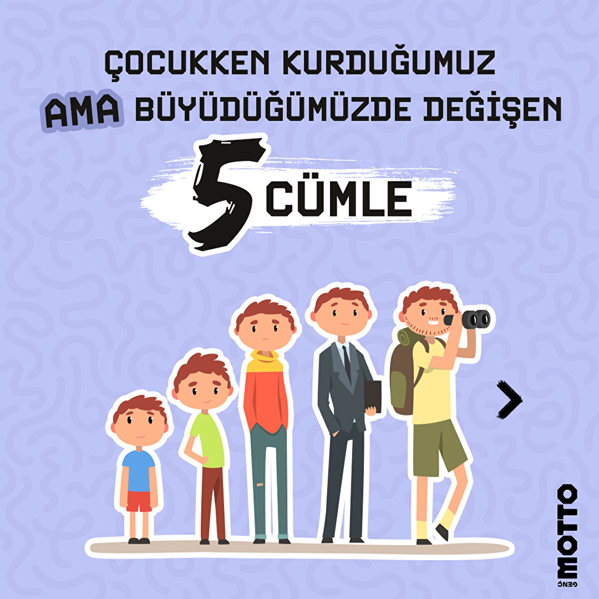 Çocukken kurduğumuz ama büyüdüğümüzde değişen 5 cümle