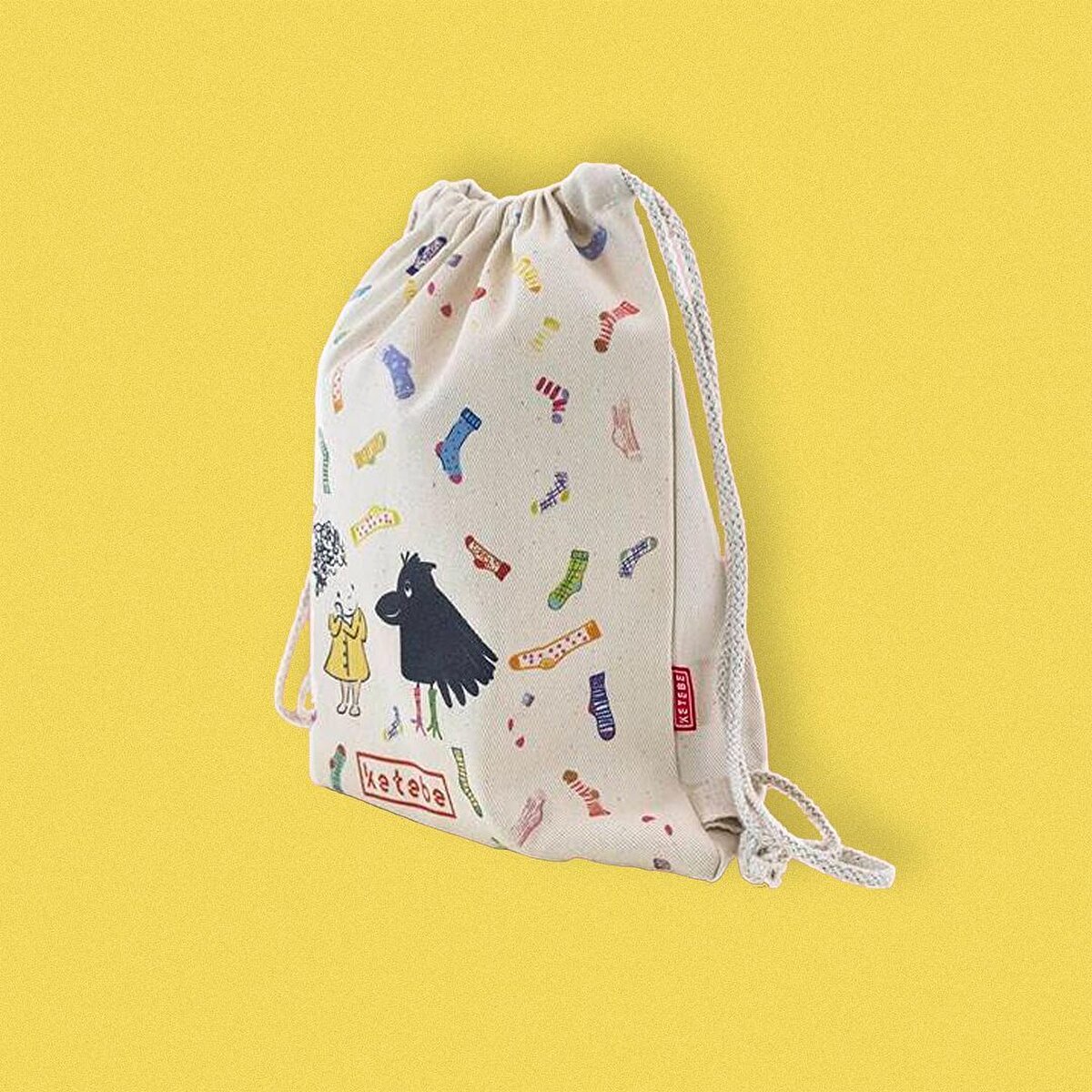 drawstring library bolsa