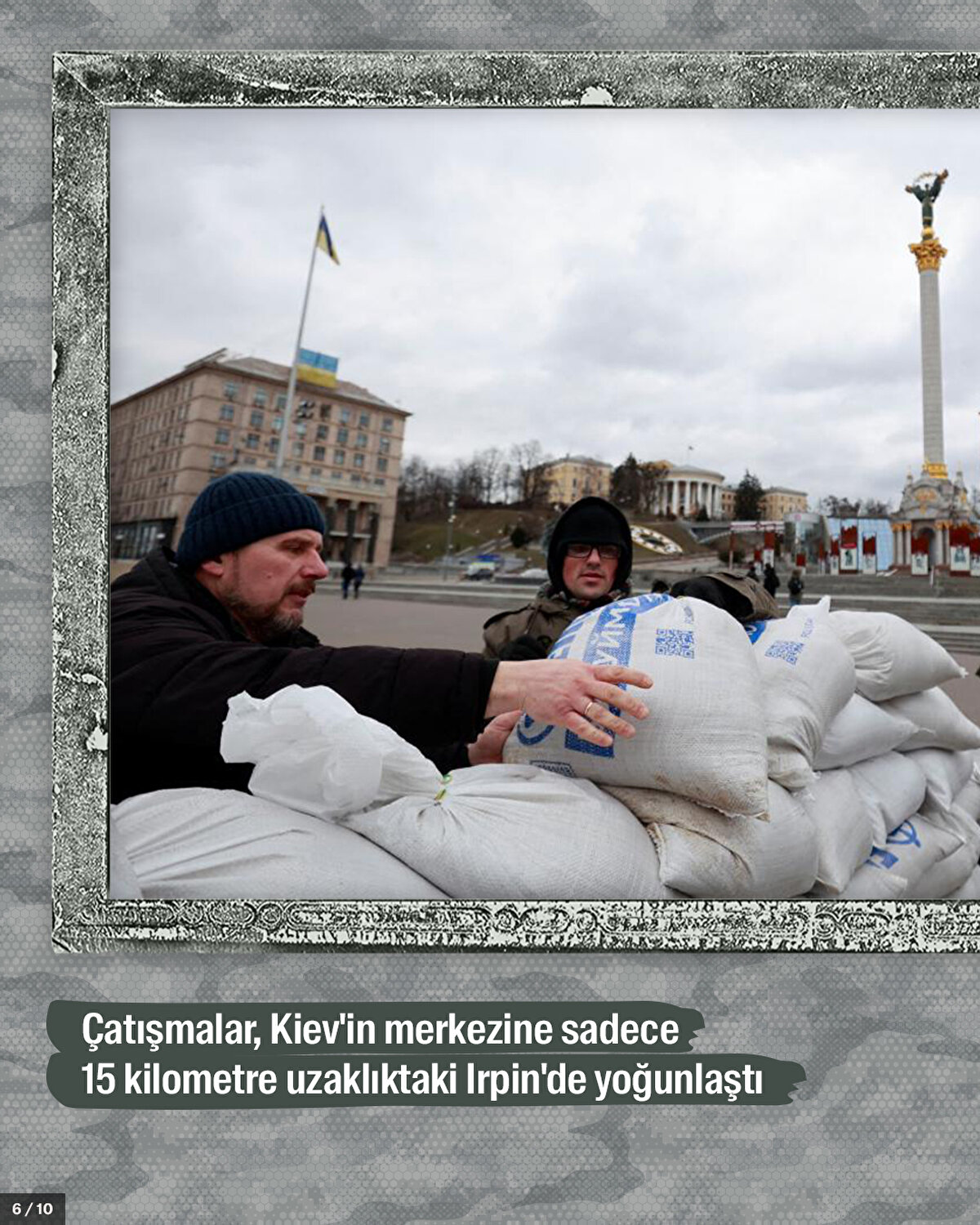 Çatışmalar, Kiev'in merkezine sadece 15 kilometre uzaklıktaki Irpin'de yoğunlaştı.