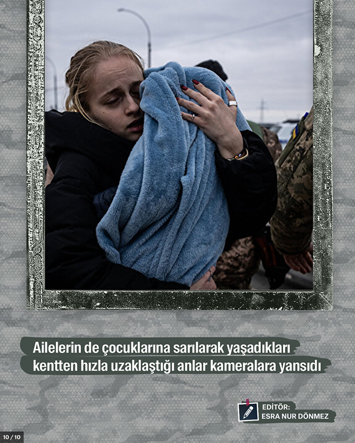 Ailelerin de çocuklarına sarılarak yaşadıkları kentten hızla uzaklaştığı anlar kameralara yansıdı.