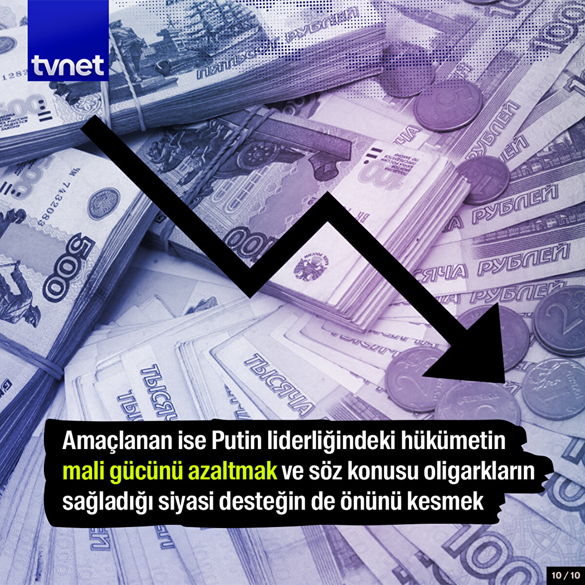 Bunlarla amaçlanan ise Putin liderliğindeki hükümetin mali gücünü azaltmak ve söz konusu oligarkların sağladığı siyasi desteğin de önünü kesmek