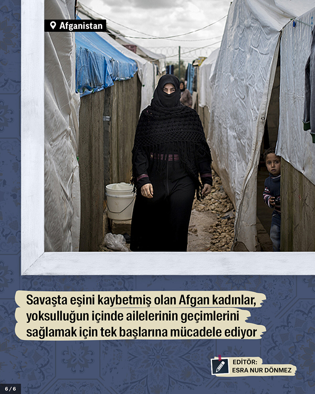 Savaşta eşini kaybetmiş olan Afgan kadınlar, yoksulluğun içinde ailelerinin geçimlerini sağlamak için tek başlarına mücadele ediyor.<br>