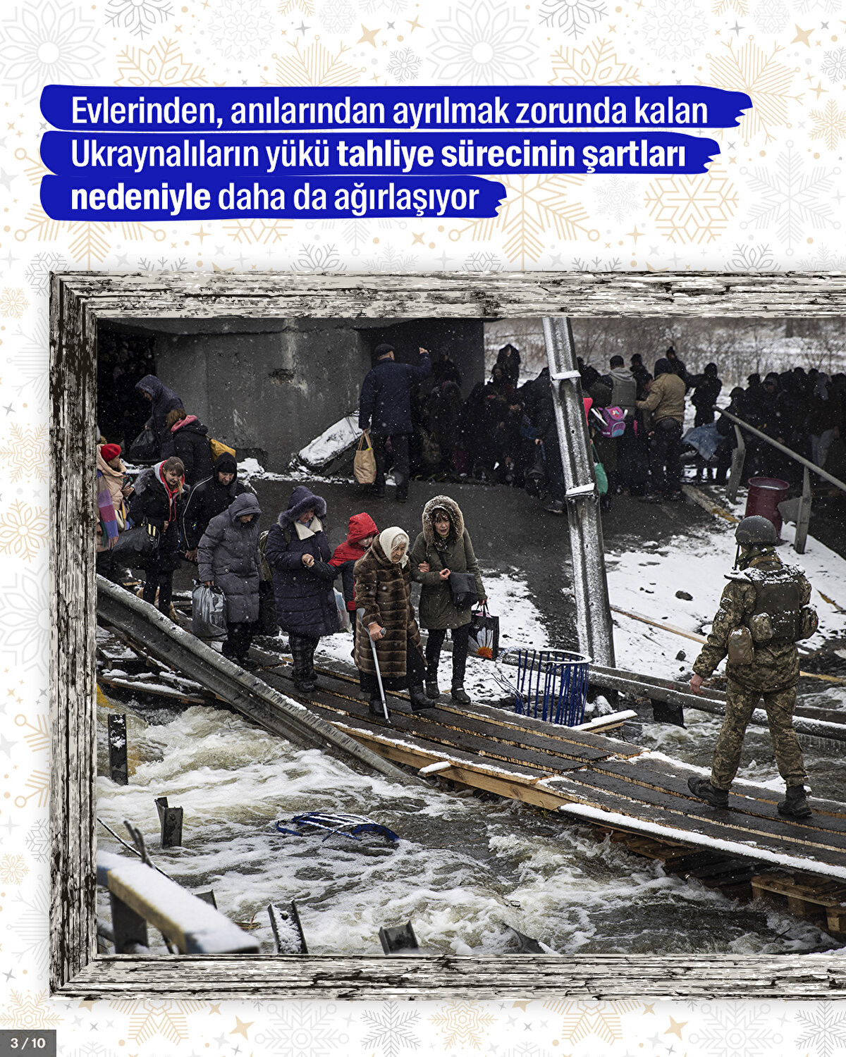 Evlerinden, anılarından ayrılmak zorunda kalan Ukraynalıların yükü tahliye sürecinin şartları nedeniyle daha da ağırlaşıyor.