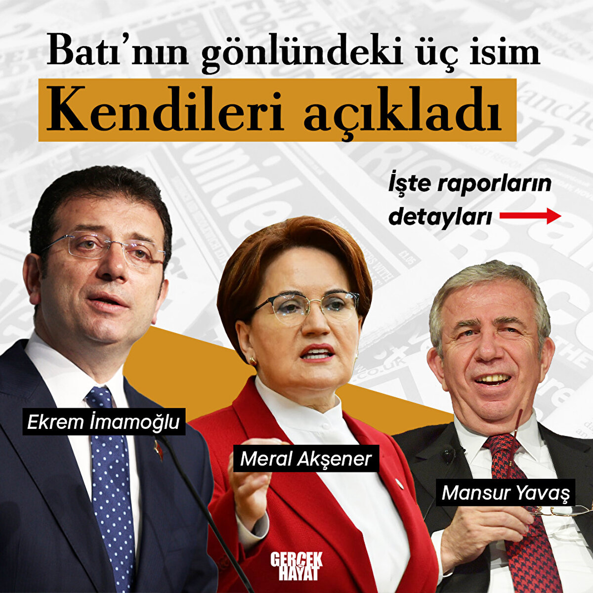 Batı 2023 seçimleri için muhalif adaylar gösterdi