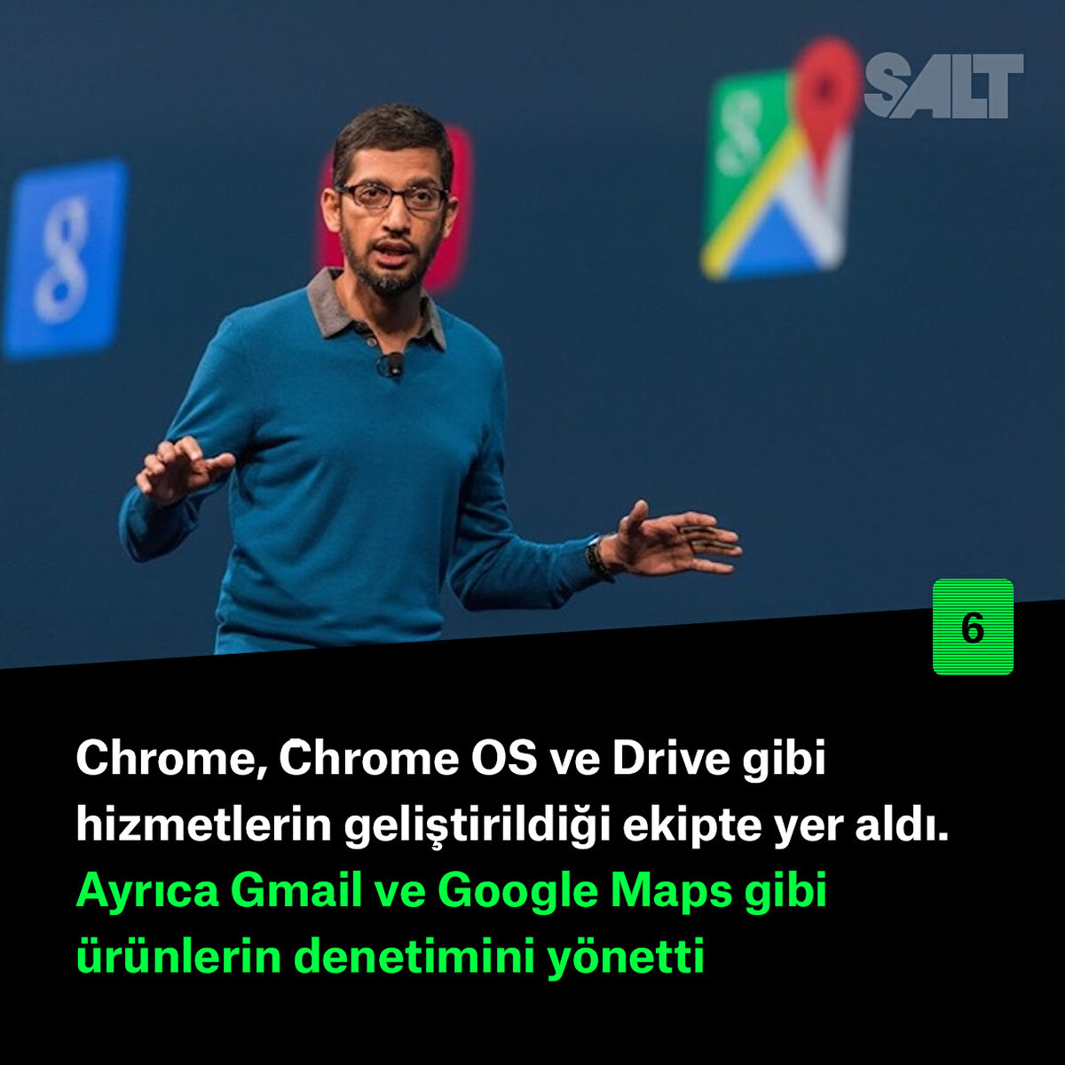Chrome, Chrome OS ve Drive gibi hizmetlerin geliştirildiği ekipte yer aldı. Ayrıca Gmail ve Google Maps gibi ürünlerin denetimini yönetti