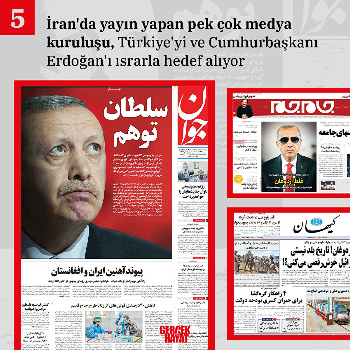 İran medyası sık sık Türkiye'yi ve Cumhurbaşkanı Erdoğan'ı hedef alıyor