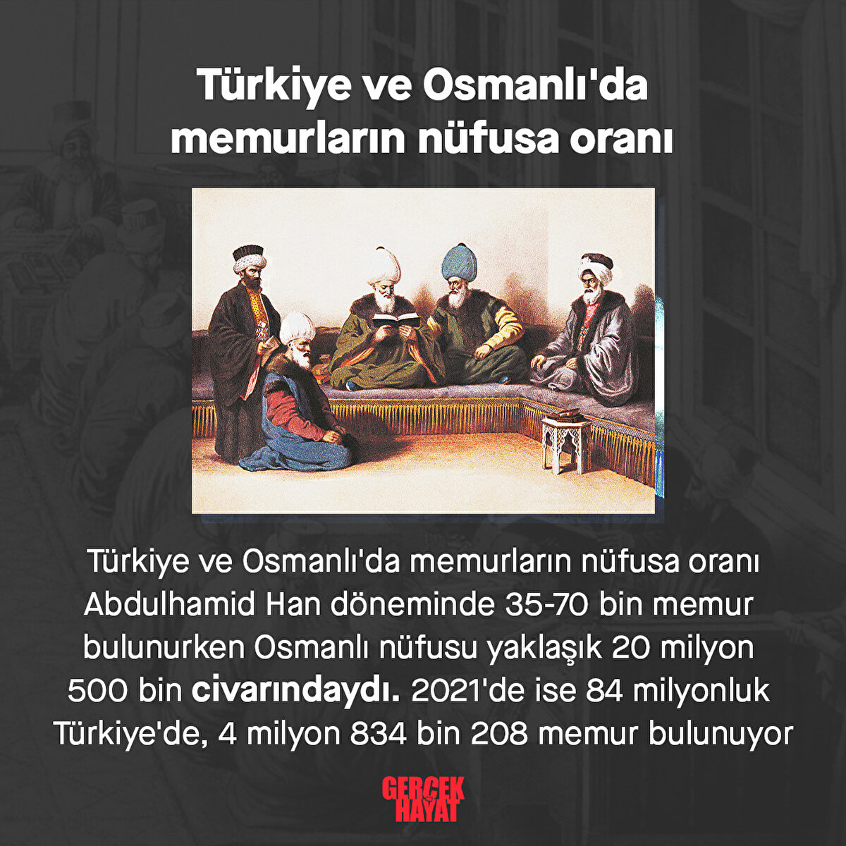 Türkiye ve Osmanlı'da memurların nüfusa oranı