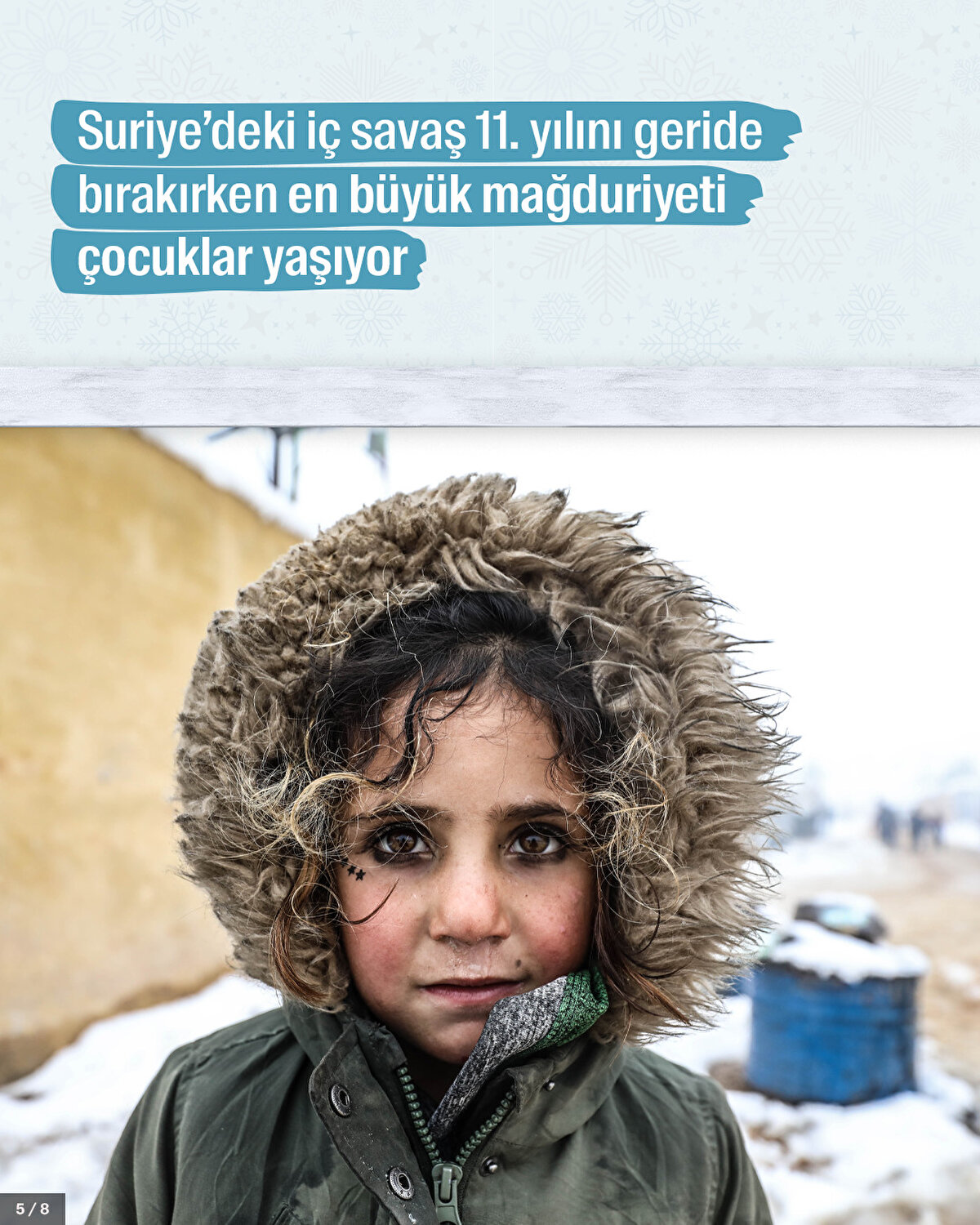 Suriye’deki iç savaş 11. yılını geride bırakırken en büyük mağduriyeti çocuklar yaşıyor.