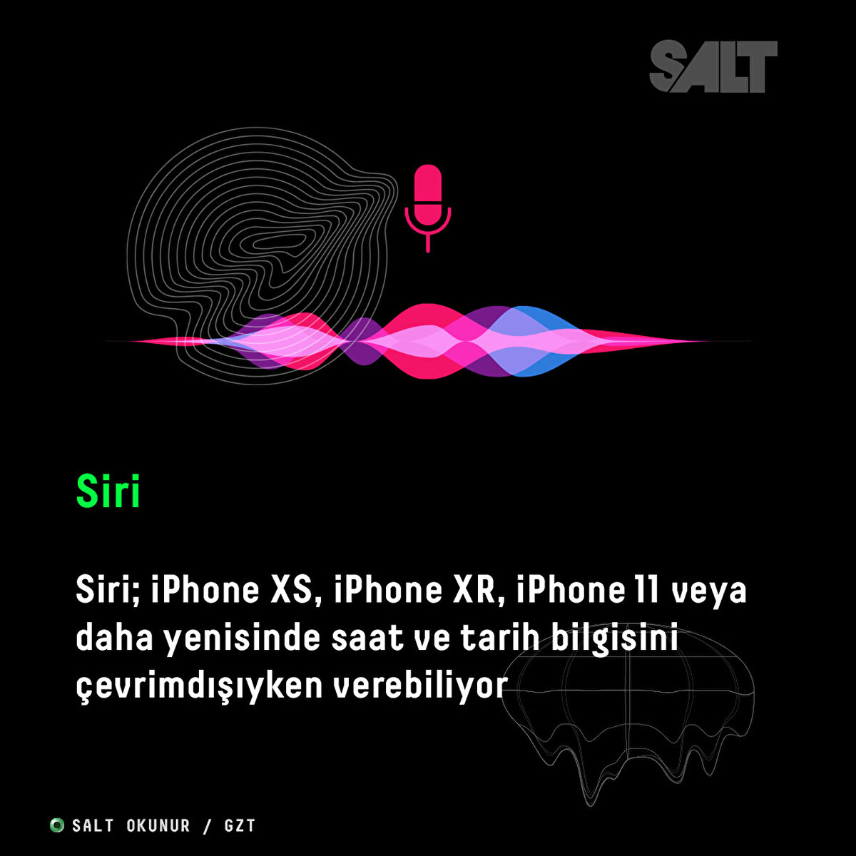 Siri; iPhone XS, iPhone XR, iPhone 11 veya daha yenisinde saat ve tarih bilgisini çevrimdışıyken verebiliyor<br>Siri'ye aynı zamanda yeni bir ses daha eklendi