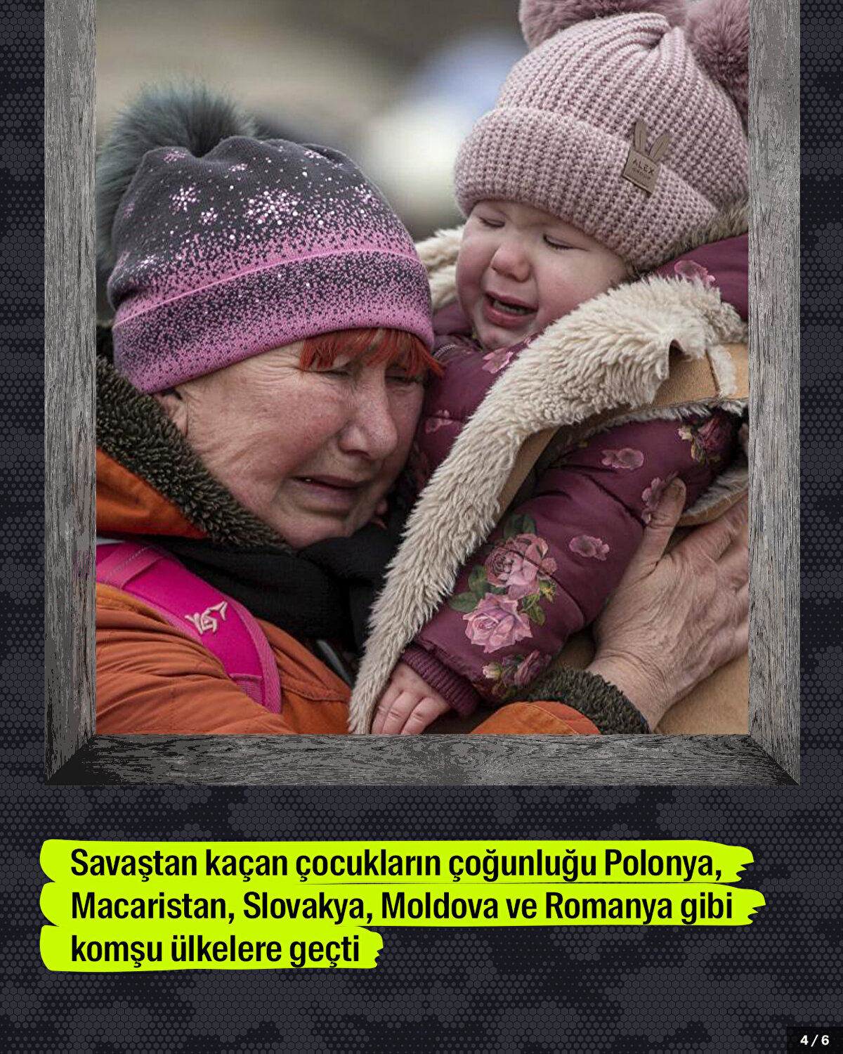 Savaştan kaçan çocukların çoğunluğu Polonya, Macaristan, Slovakya, Moldova ve Romanya gibi komşu ülkelere geçti.