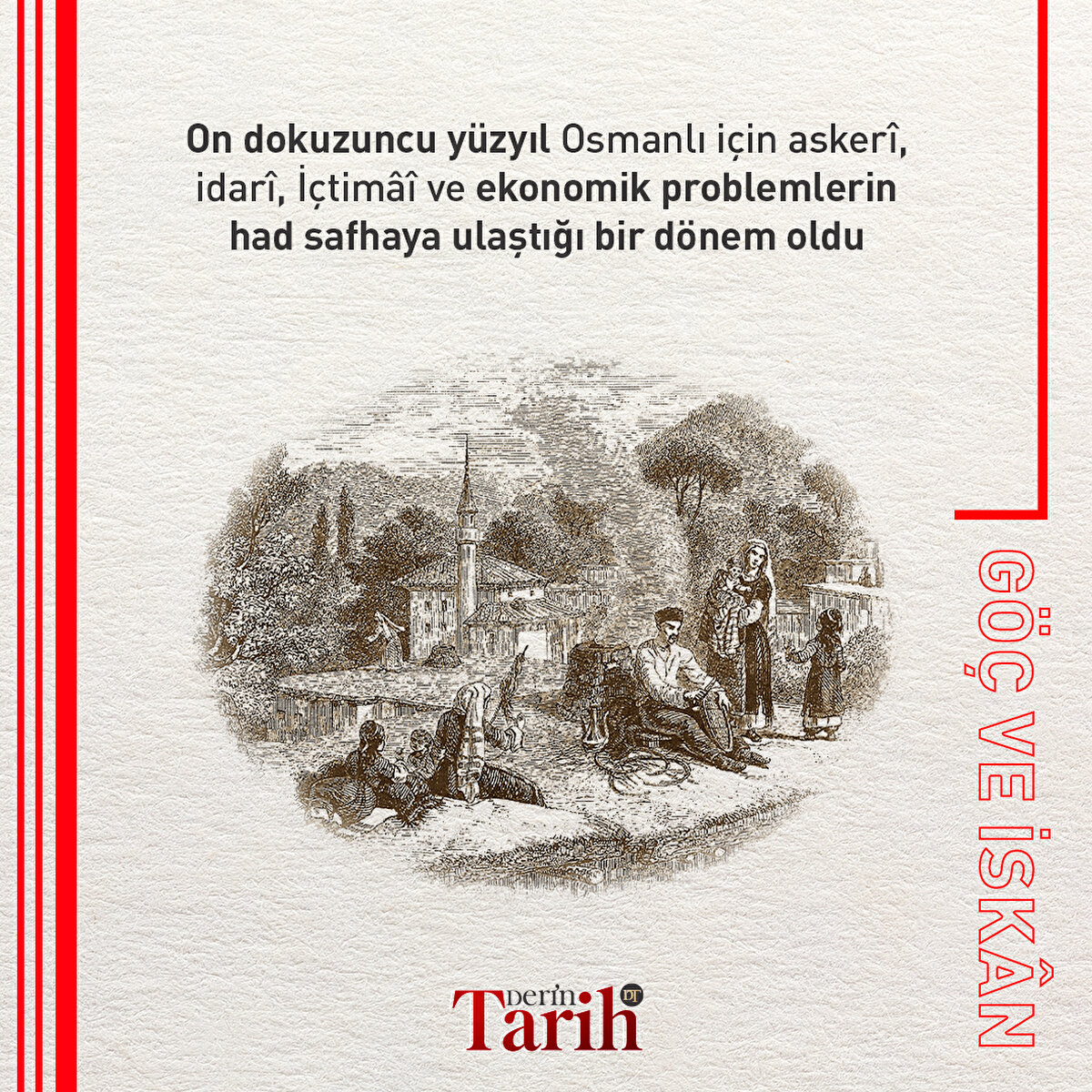 On dokuzuncu yüzyıl Osmanlı için askerî, idarî, içtimai ve ekonomik problemlerin had safhaya ulaştığı bir dönem oldu