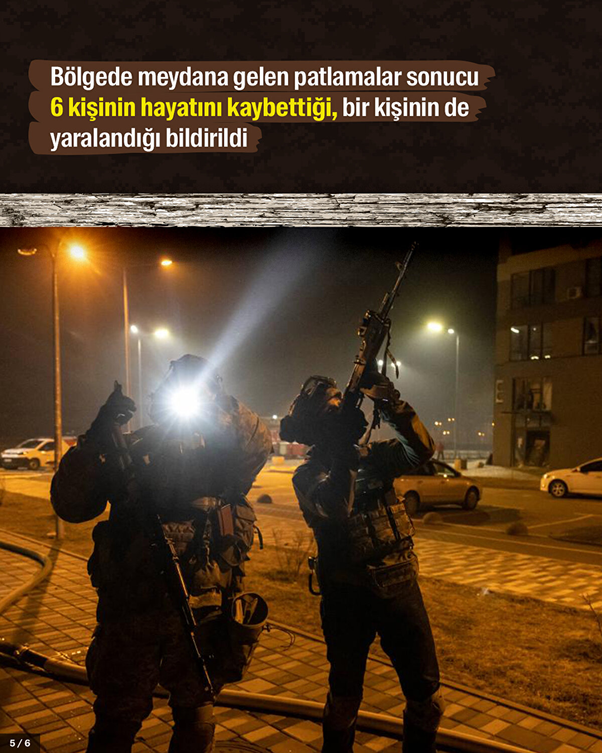 Bölgede meydana gelen patlamalar sonucu 4 kişinin hayatını kaybettiği, bir kişinin de yaralandığı bildirildi.