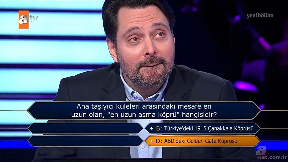 Yarışmacı iki joker hakkını kullanmasına rağmen yine de doğru cevabı veremedi.