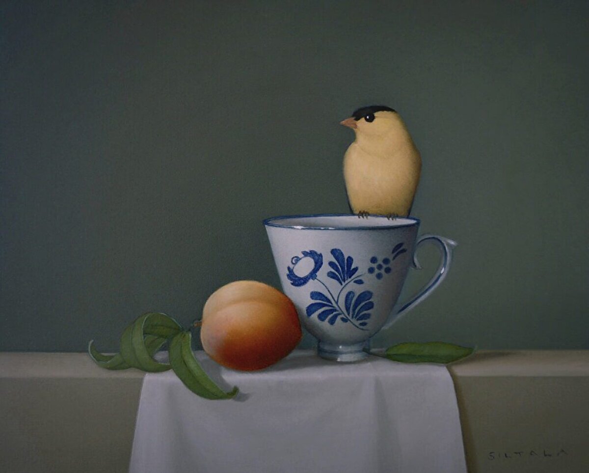 Still life with goldfinch