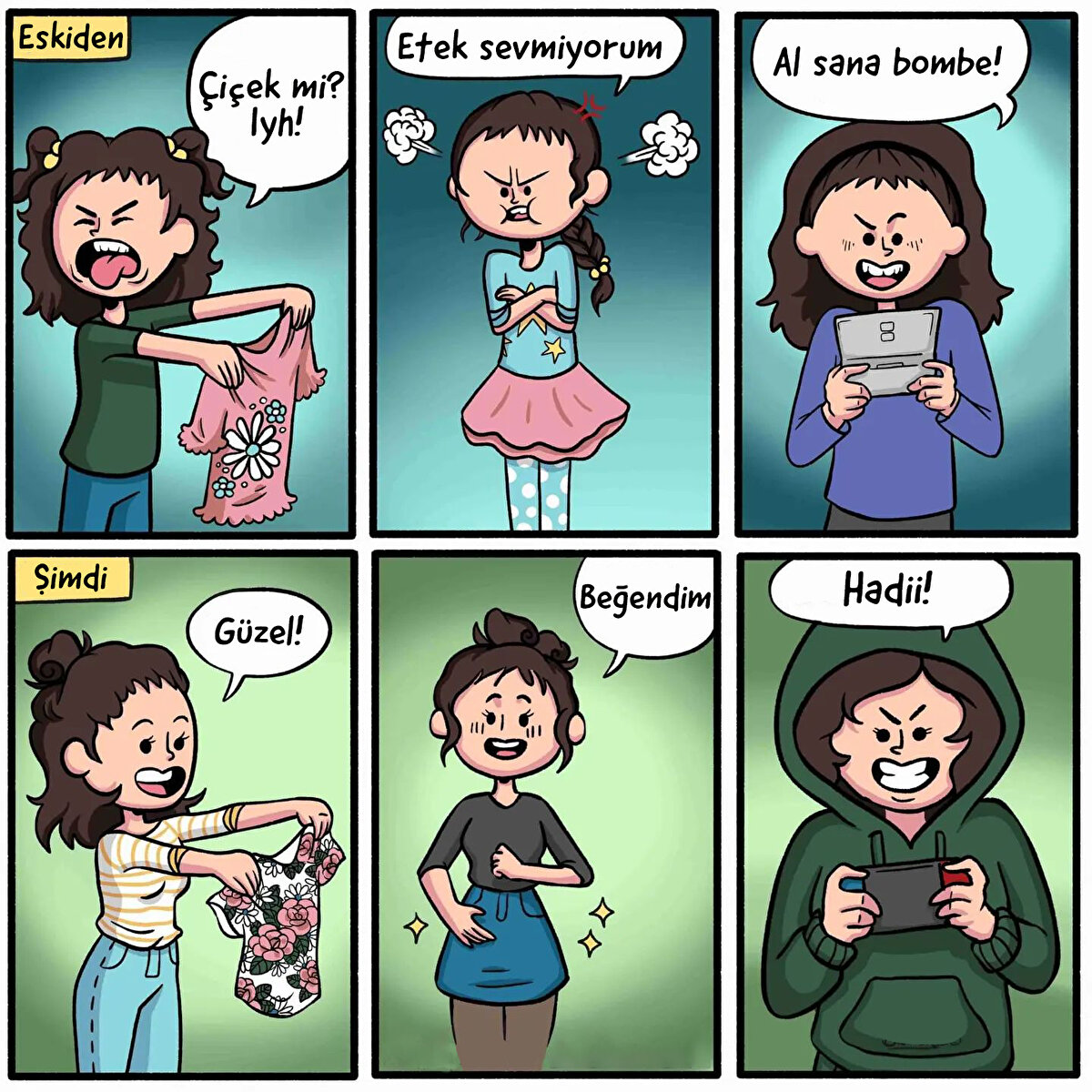 Değişmeyen durumlar da var tabii