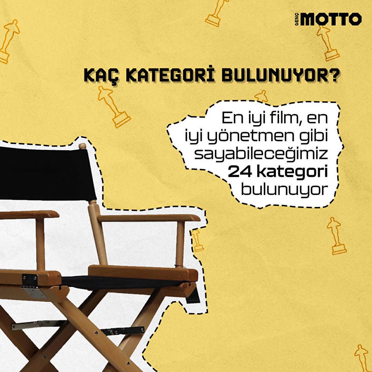 En iyi film, en iyi yönetmen gibi sayabileceğimiz 24 kategori bulunuyor