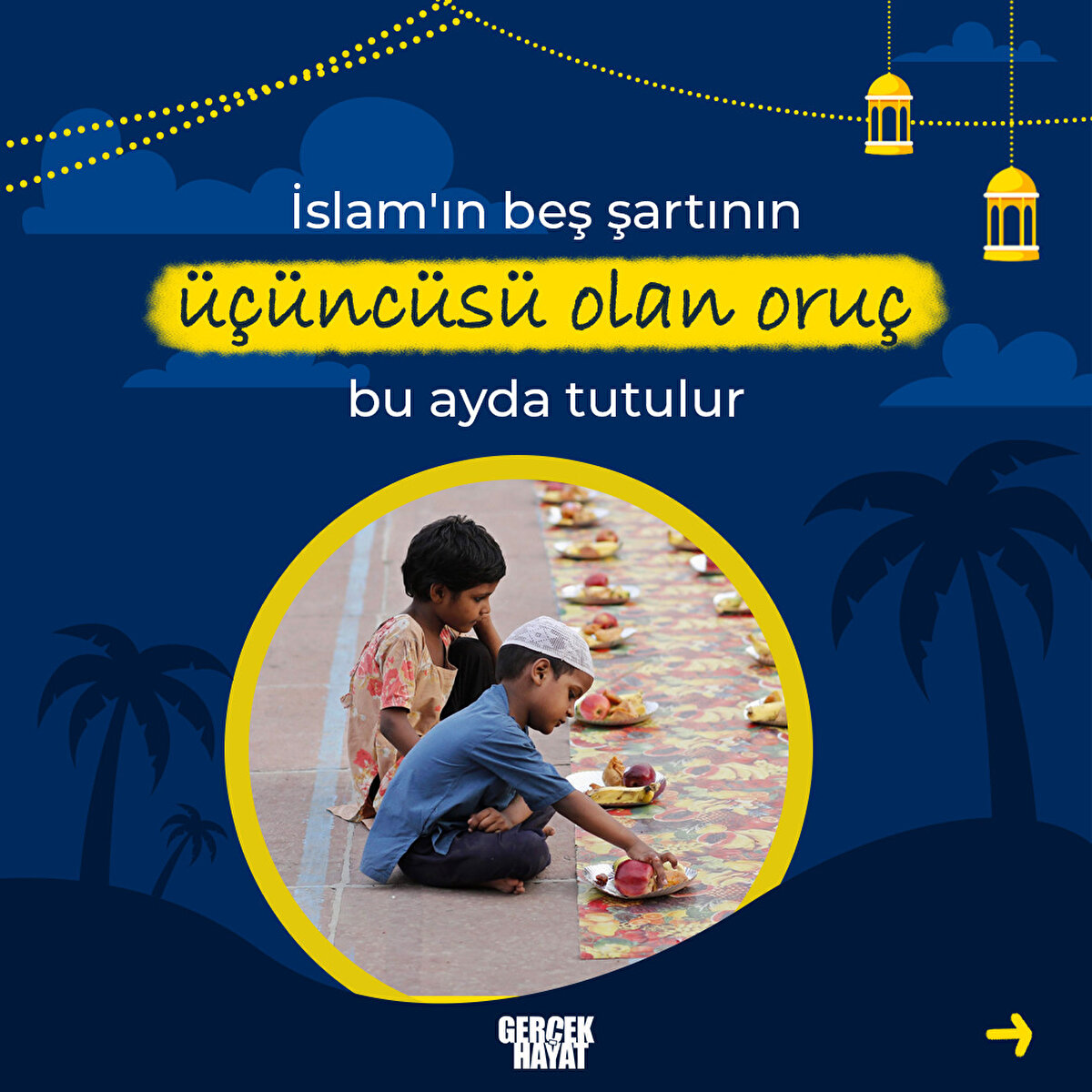 Oruç bu ayda tutulur