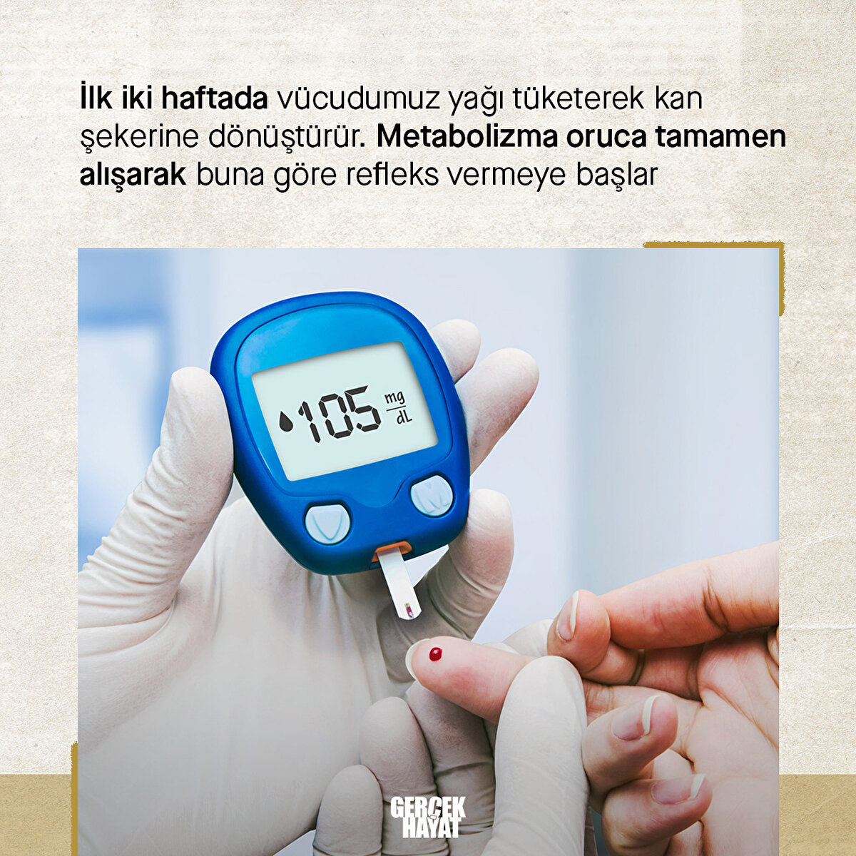 İlk iki haftada vücudumuz yağı tüketerek kan şekerine dönüştürür