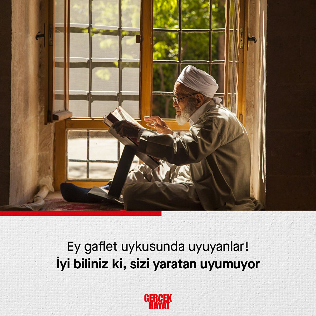 İyi biliniz ki, sizi yaratan uyumuyor