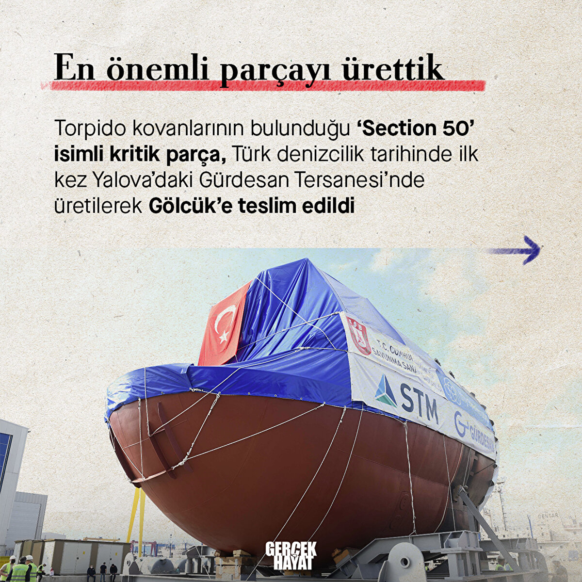 T&#252;rk denizcilik tarihinde ilk kez Yalova’daki G&#252;rdesan Tersanesi’nde &#252;retildi