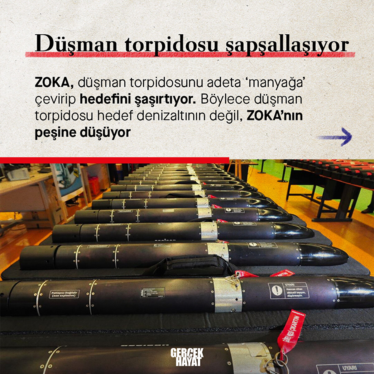 D&#252;şman torpidosu şapşallaşıyor