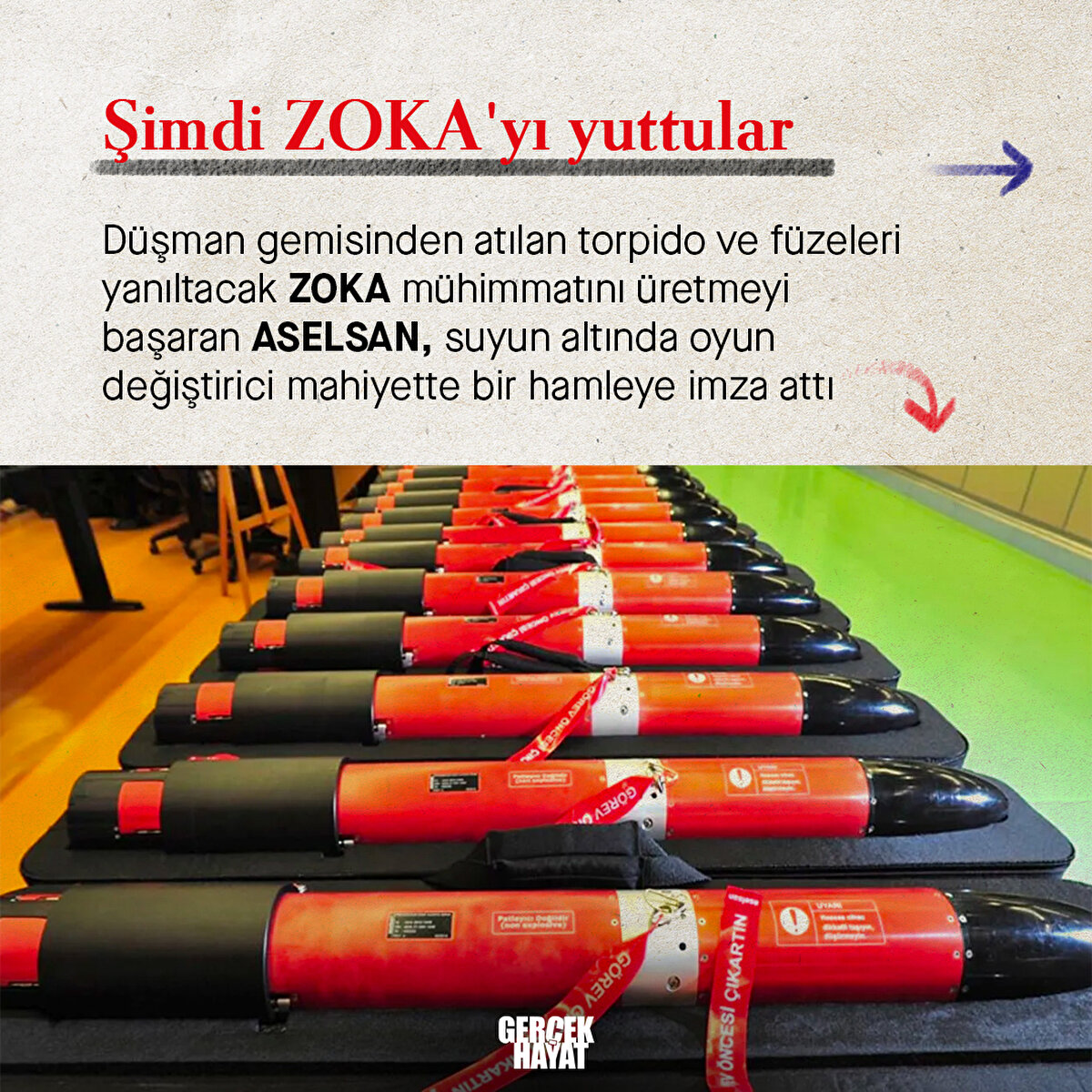 ZOKA, d&#252;şman gemisinden atılan torpido ve f&#252;zeleri yanıltacak 