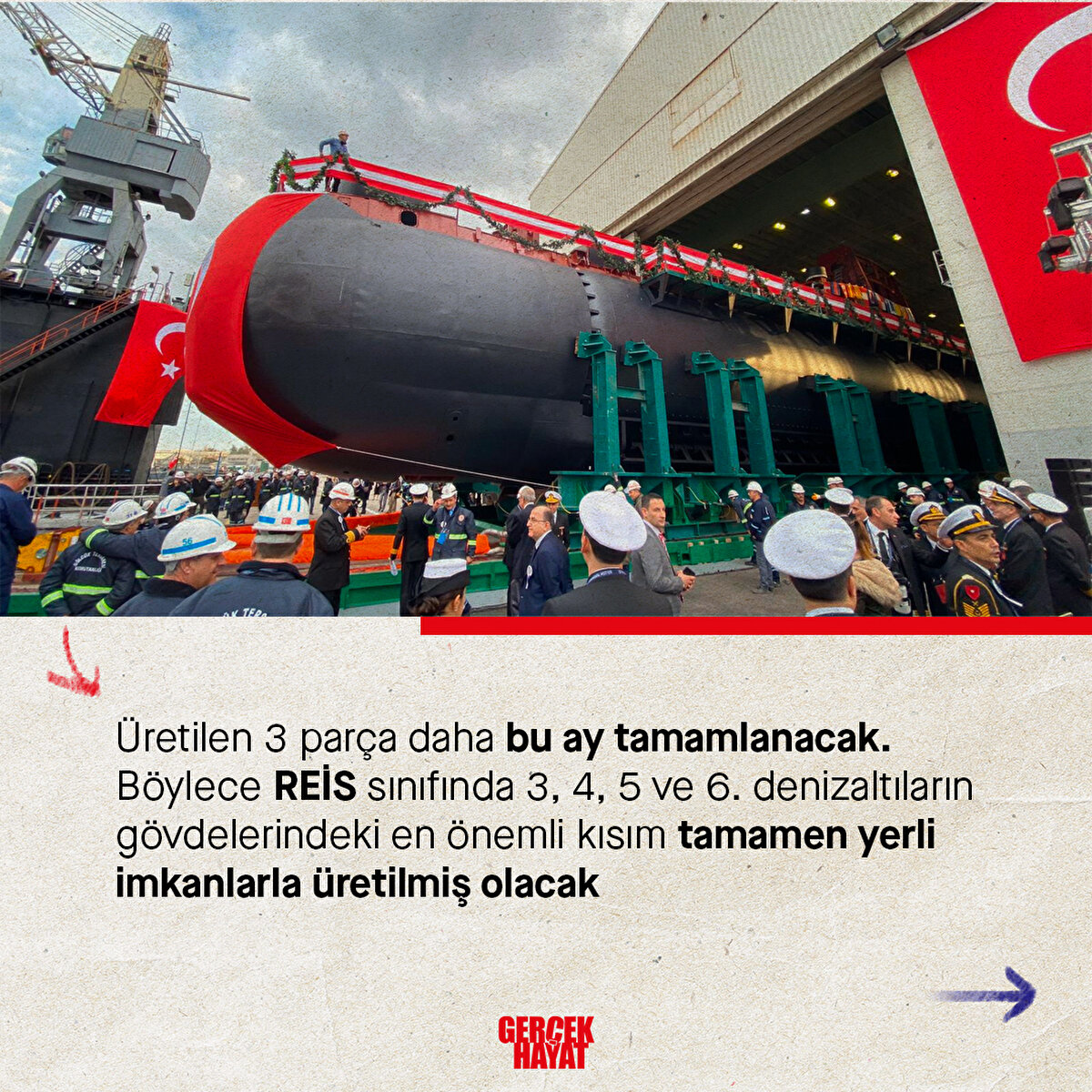 &#220;retilen 3 par&#231;a daha bu ay tamamlanacak