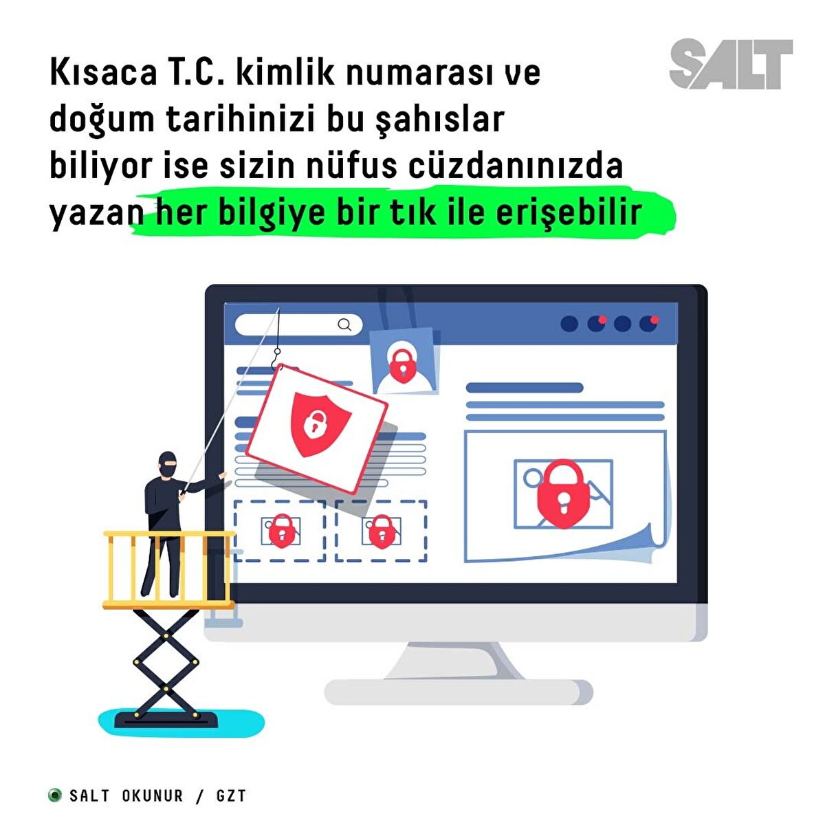 Kısaca T.C. kimlik numarası ve doğum tarihinizi bu şahıslar biliyor ise sizin nüfus cüzdanınızda yazan her bilgiye bir tık ile erişebilir