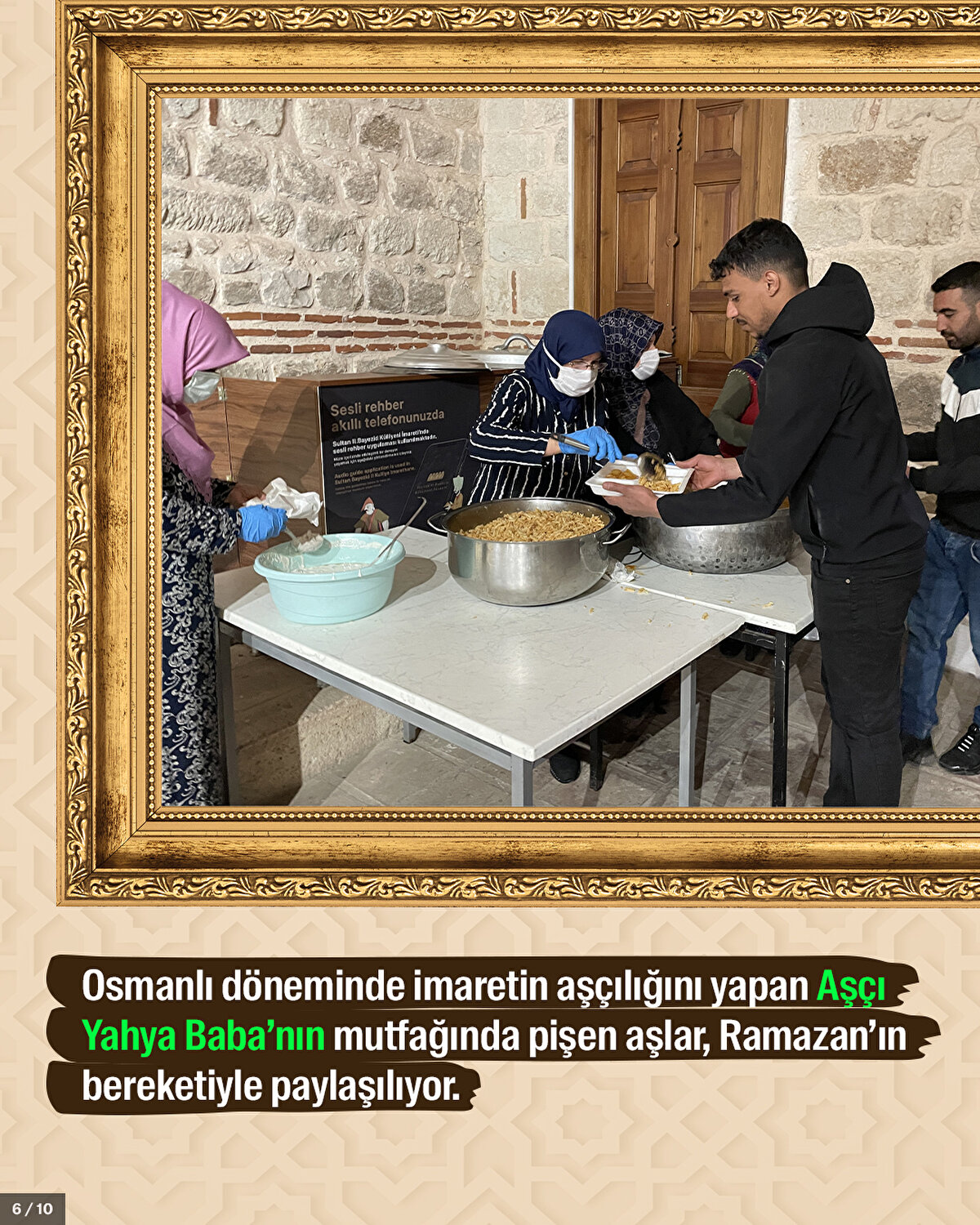 Osmanlı döneminde imaretin aşçılığını yapan Aşçı Yahya Baba’nın mutfağında pişen aşlar, Ramazan’ın bereketiyle paylaşılıyor.<br>