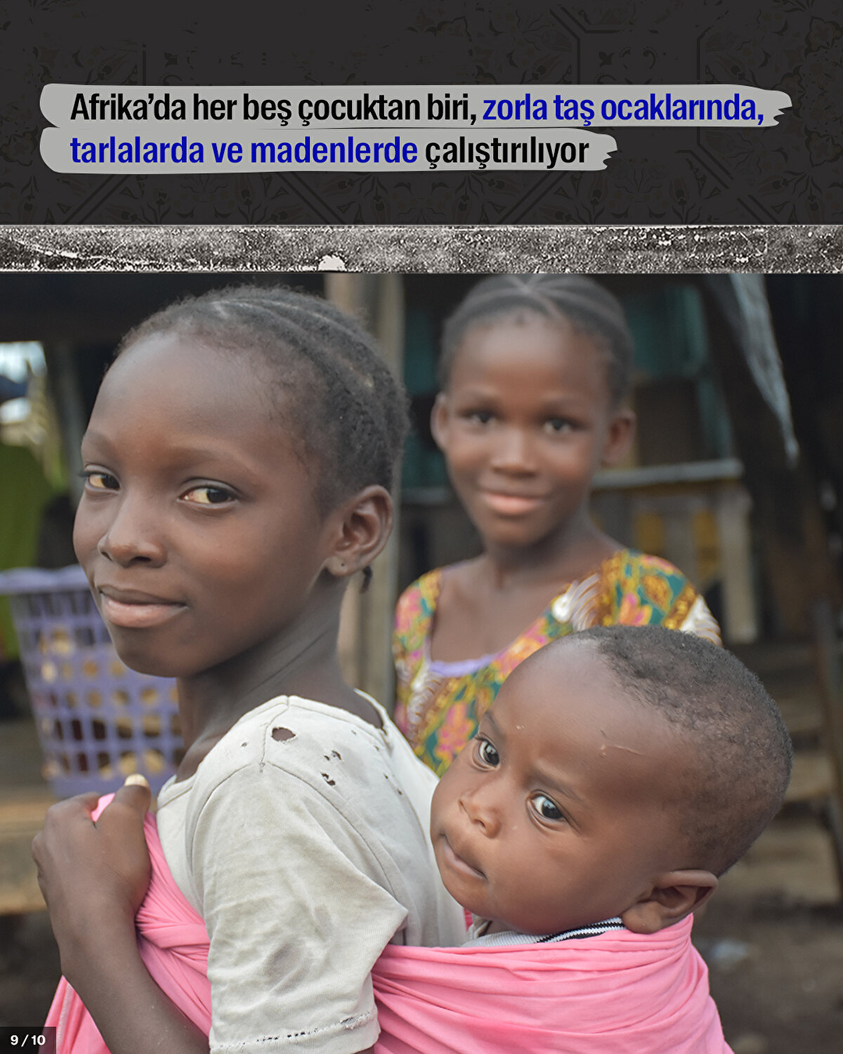 Afrika’da her beş çocuktan biri, zorla taş ocaklarında, tarlalarda ve madenlerde çalıştırılıyor 