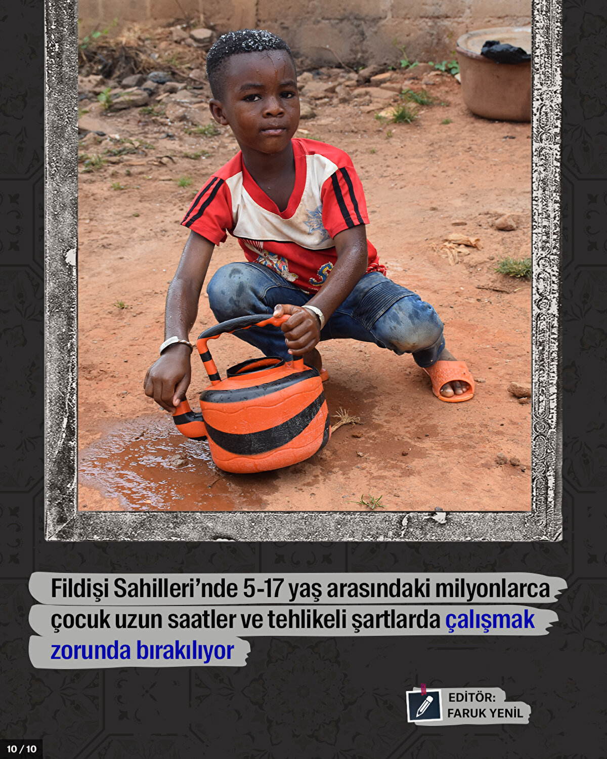 Fildişi Sahilleri’nde 5-17 yaş arasındaki milyonlarca çocuk uzun saatler ve tehlikeli şartlarda çalışmak zorunda bırakılıyor