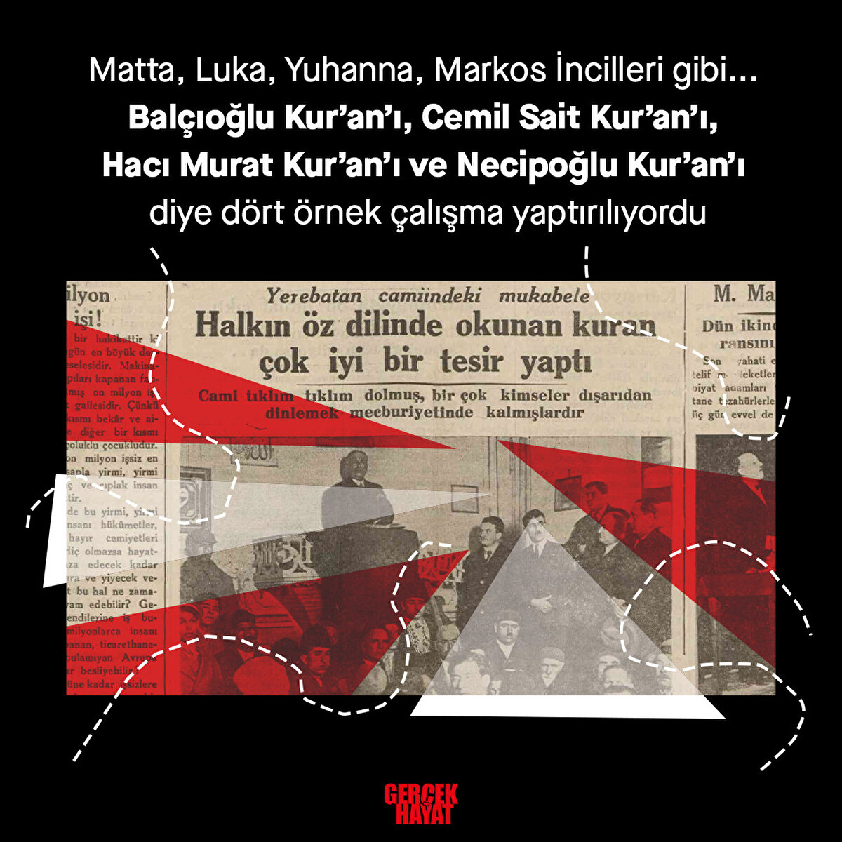 D&#246;rt farklı Kur'an yazmaya kalktılar